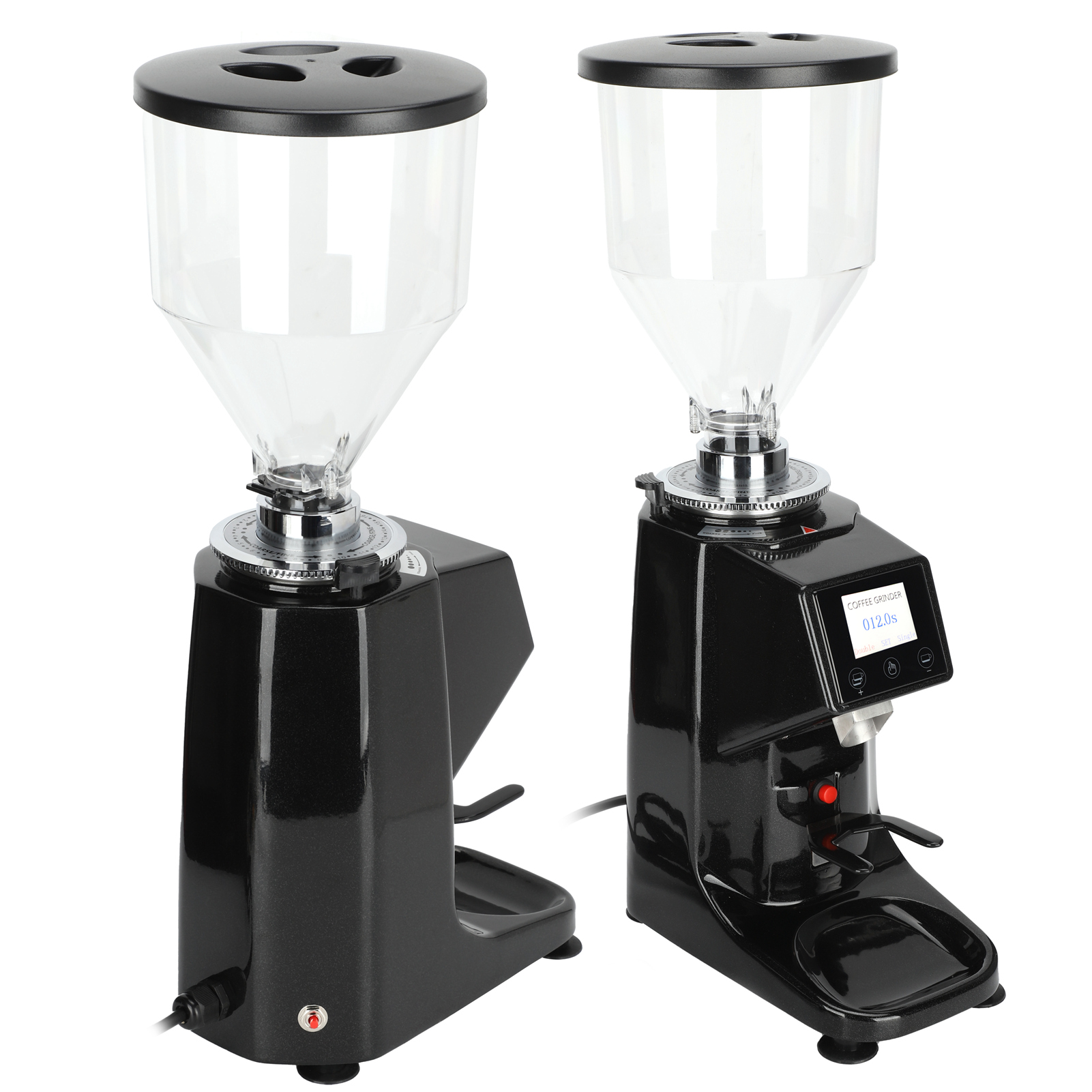 Elektrische Kaffeemühle Mit Lcd-touchscreen, Quantitativer Bohnenmahlung, Integriertem Saugnapf, 220-v-eu-stecker