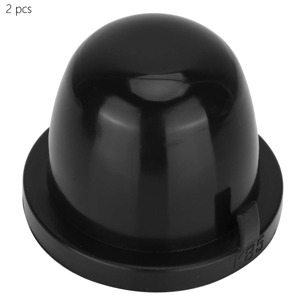 2er-pack Schwarze 85-mm-gummikappen Für Led-autoscheinwerfer, Wasserdicht Und Staubdicht, Gehäuseschutzdichtung