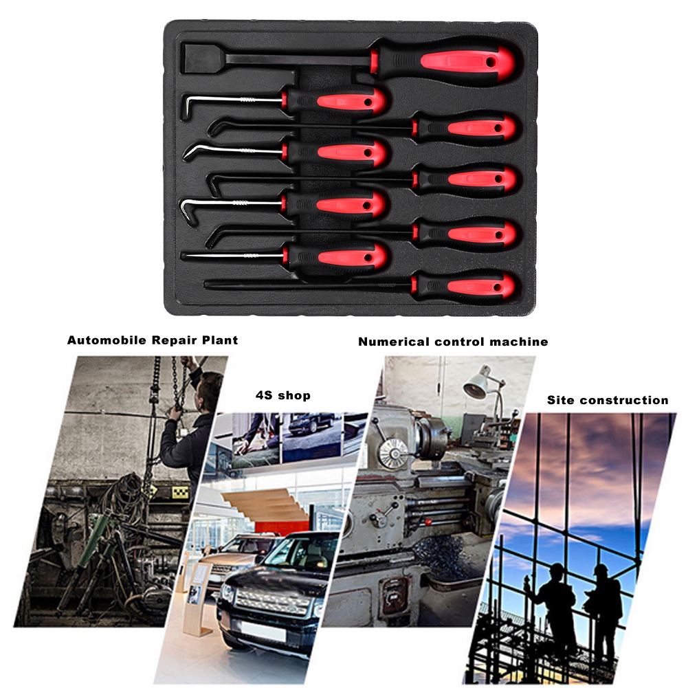 Set Mit 9 Präzisionshaken, O-ring- Und Dichtungsauszieher, Werkzeug Zur Demontage Von Autos Und Kraftfahrzeugen.