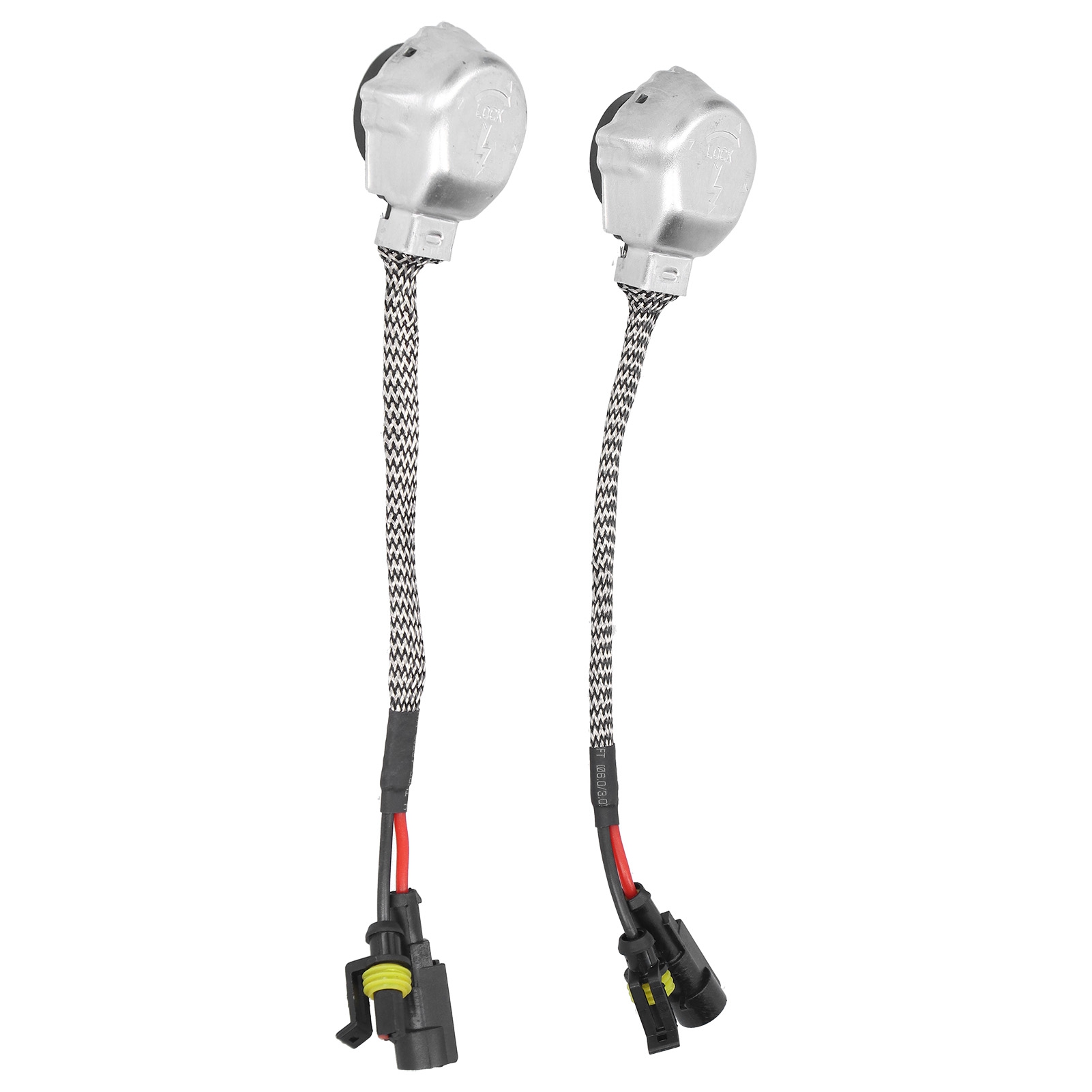 2x Lampenfassung-adapterkabel-steckverbinder-konverter Für Xenon-hid-d2s/d4s-vorschaltgerät