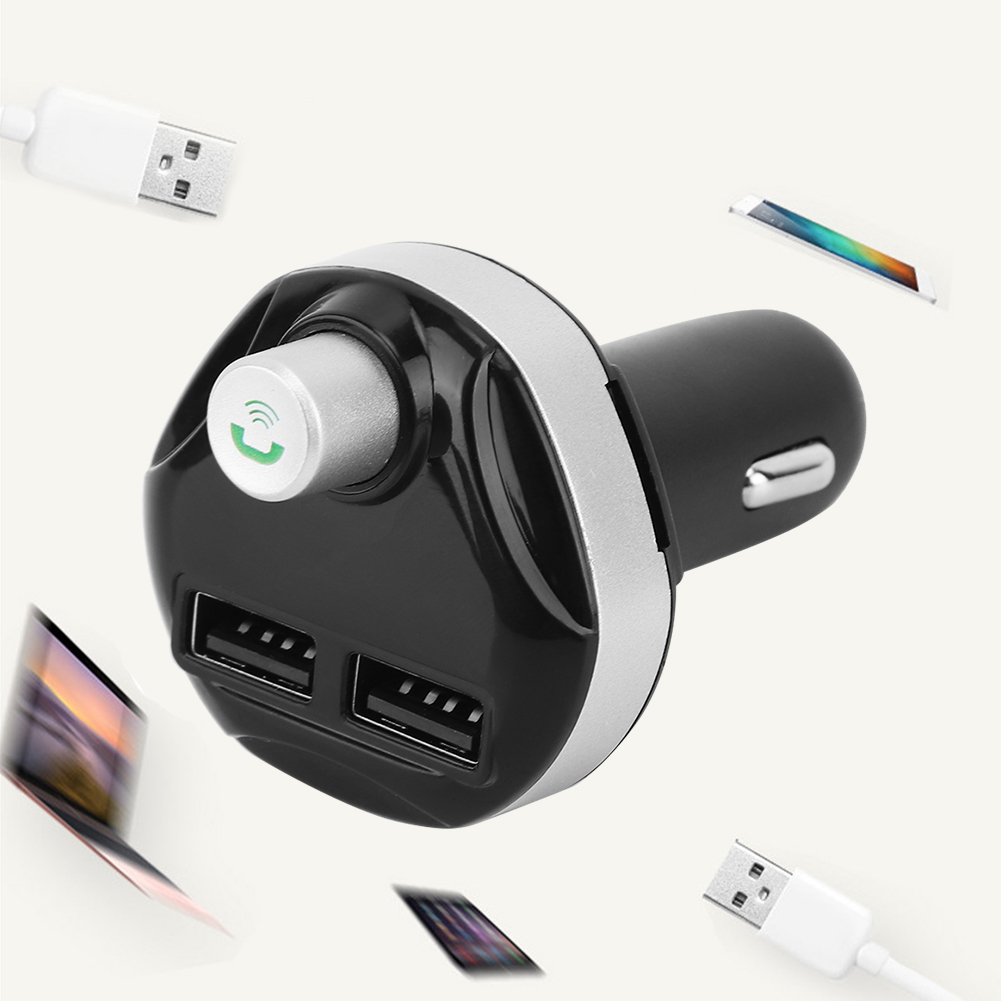 Bluetooth-freisprecheinrichtung Fürs Auto Mit Fm-transmitter X13, Dual-usb-ladegerät Und Kabellosem Mp3-player