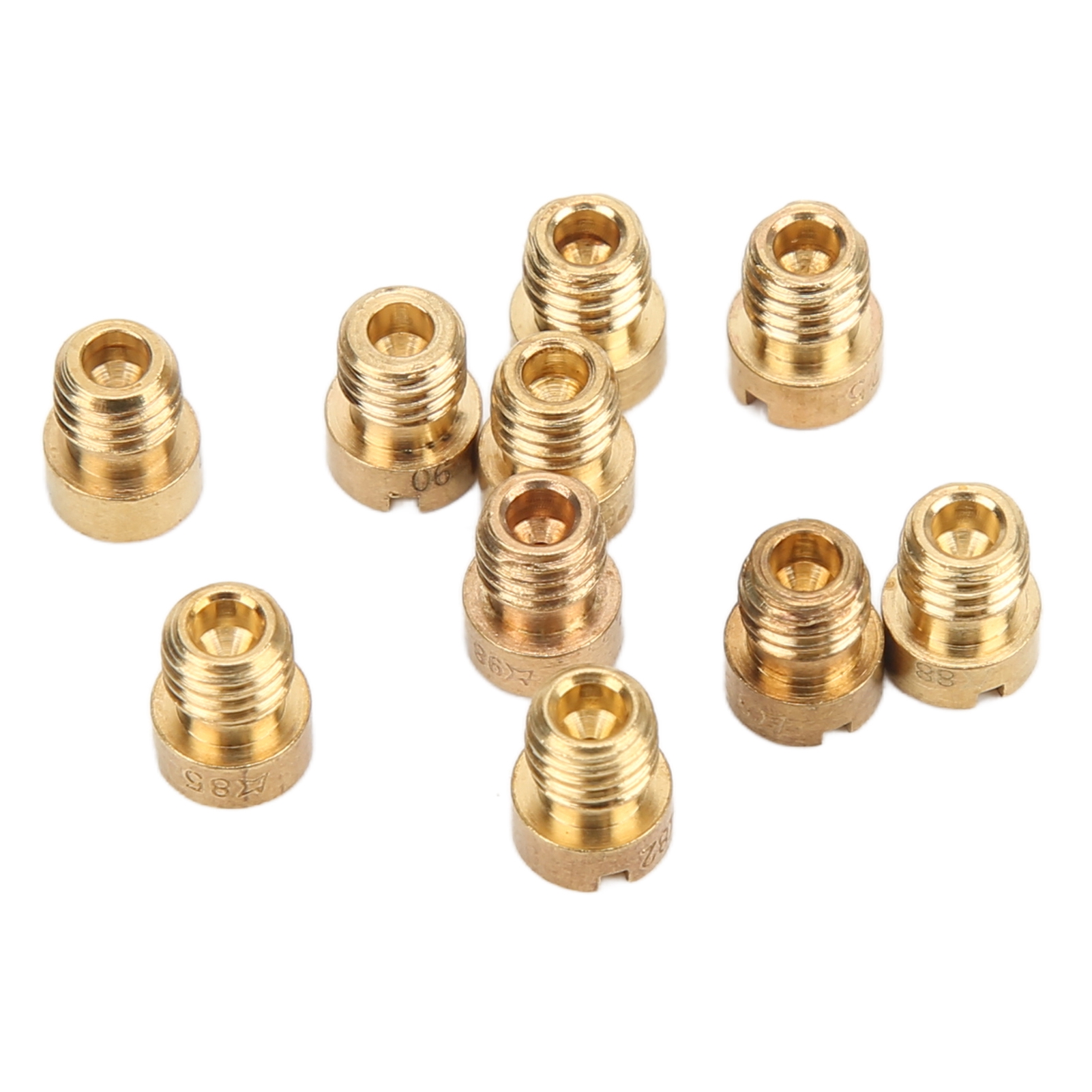 Dellorto 10-teiliges Hauptdüsenset, 5 Mm Vergoldete Metalldüse, Für Modelle 75-98, Präzisionsvergaser