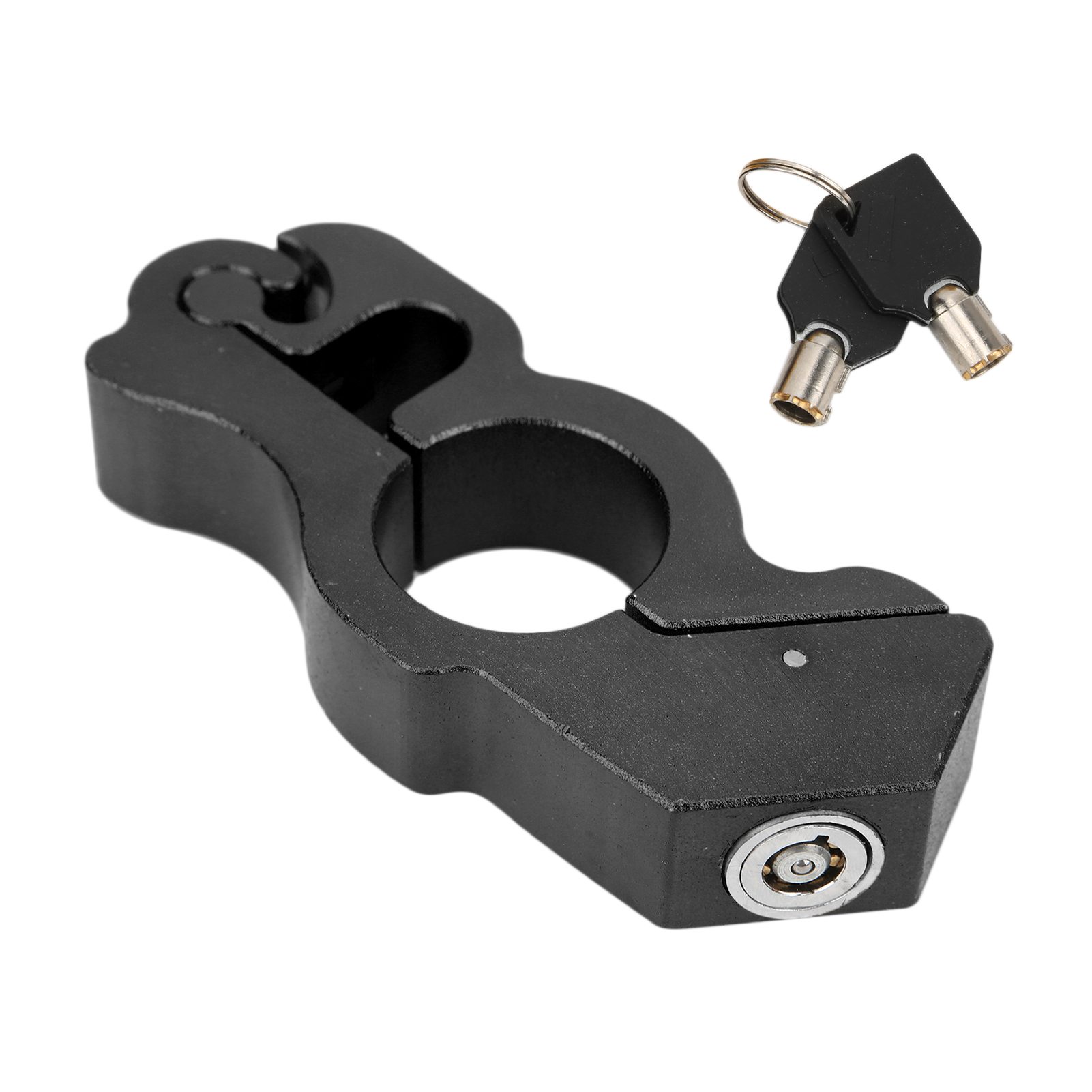 Diebstahlsicherer Aluminium-motorradlenkergriff, Schwarzer Handschutz, Sicherheitsbremsschloss, Motorradschutzzubehör