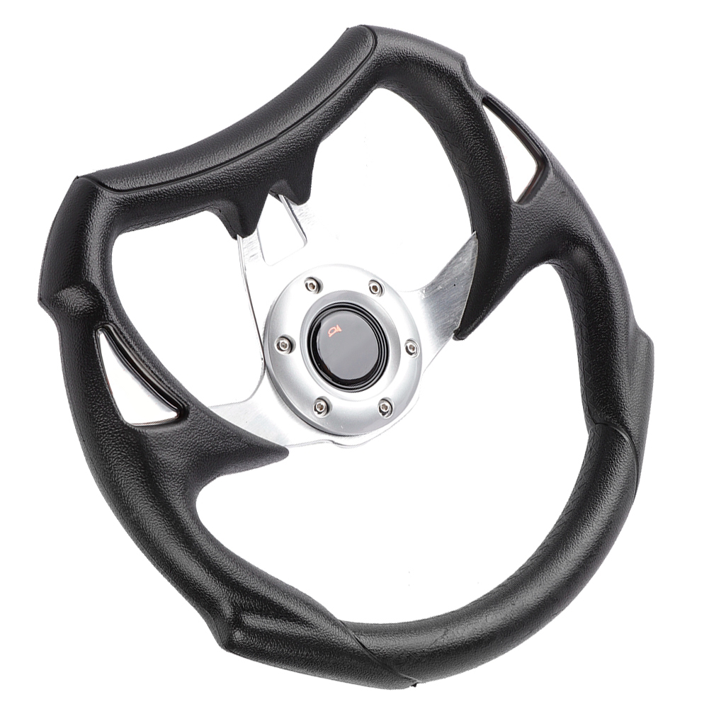 Universelles 13-zoll-lenkrad (320 Mm) Aus Aluminium, Pu-leder, Silber, Für Rennsport, Drift Und Tuning