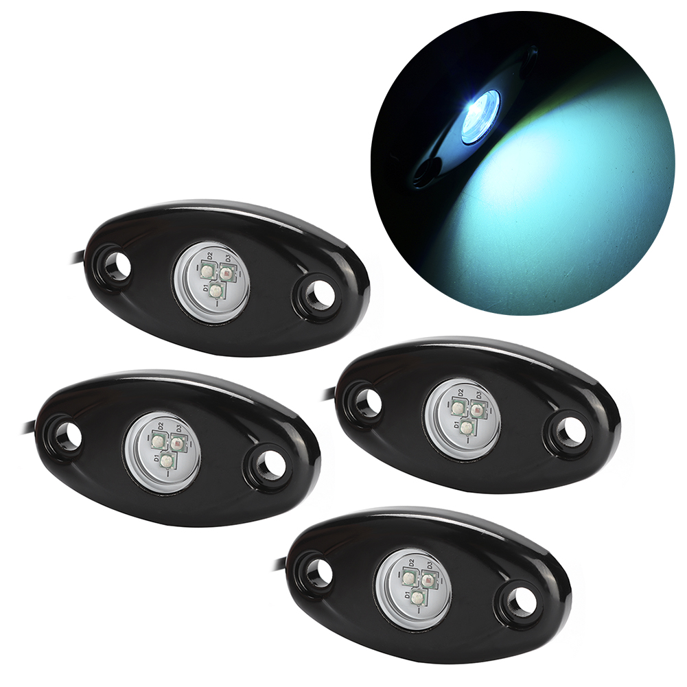 12v Dc Rgb Led Bluetooth Universal Wasserdichter Unterbodenbeleuchtungssatz Für 4x4 Geländewagen, Smartphone-steuerung (ios/android), 4-teilig, Modell A
