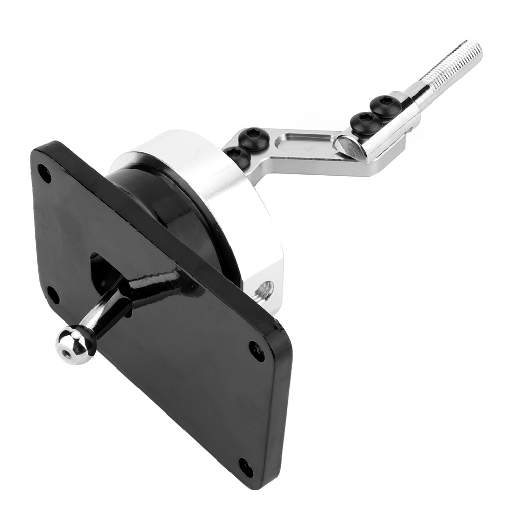 Kurzer Cnc-gefräster Schalthebel Aus Aluminiumlegierung Für Ford Mustang T5, Silber, Sportlicher Schaltknauf, Präzisionsersatzteil.