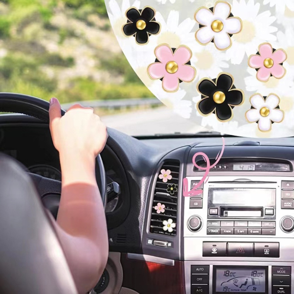 6 Duftblumen Für Die Lüftungsschlitze Im Auto, Aromatische Dekorationen, Hübsches Lüftungszubehör, 6er-set