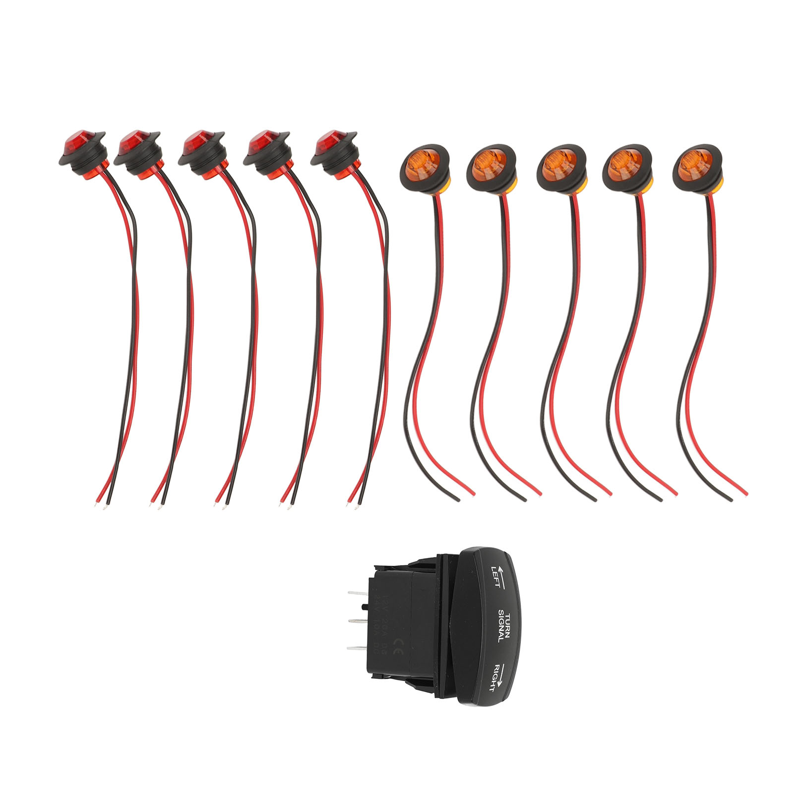 Atv Utt Blinkrelais-kippschalter-kabelbaum-ersatz Für Polaris Ranger Rzr 12v Dc
