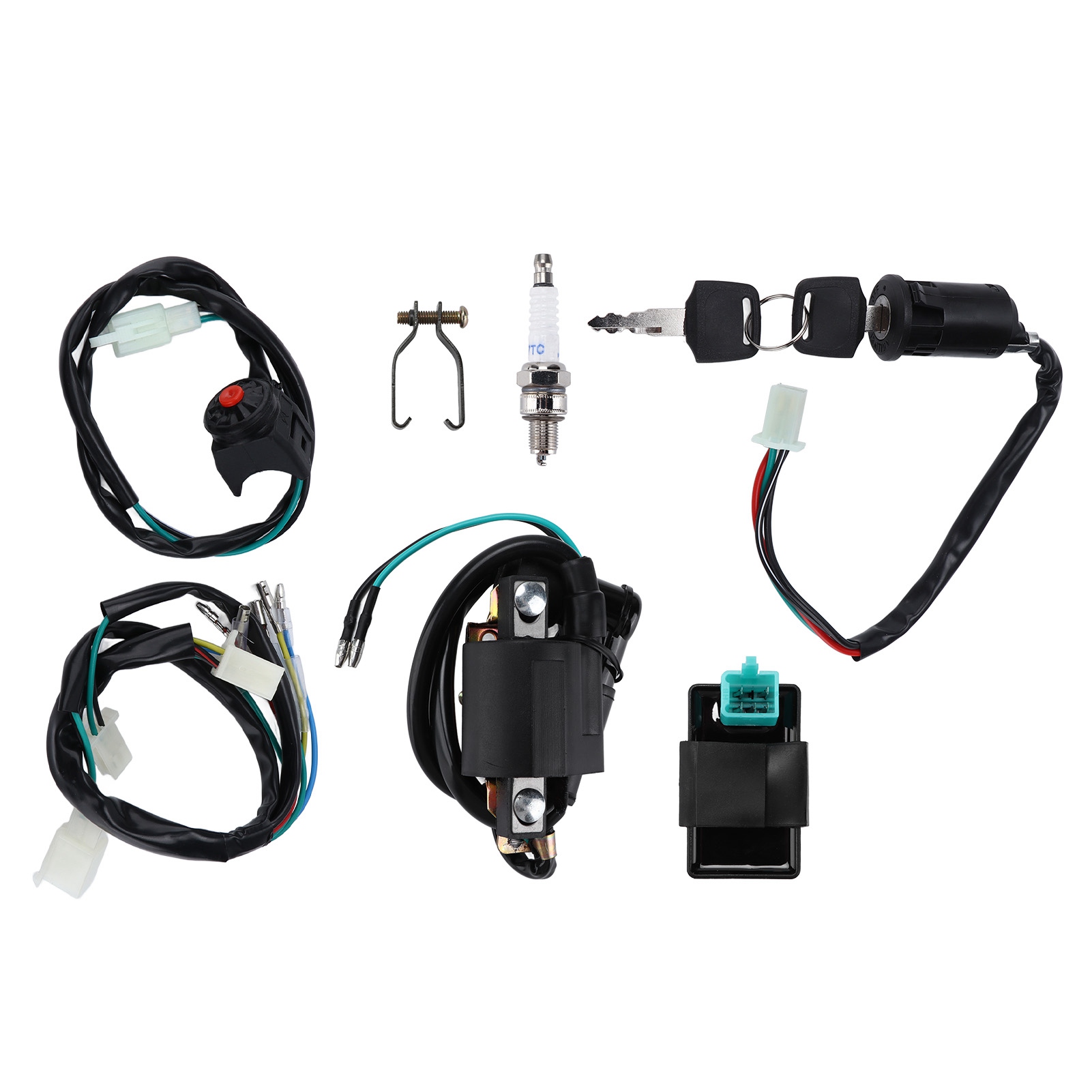 Cdi-zündschalter, Zündspule, Zündkerze, Kabelbaum-kit Für 50ccm, 70ccm, 90ccm, 110ccm Und 160ccm Motocross-, Pitbike- Und Quad-bikes
