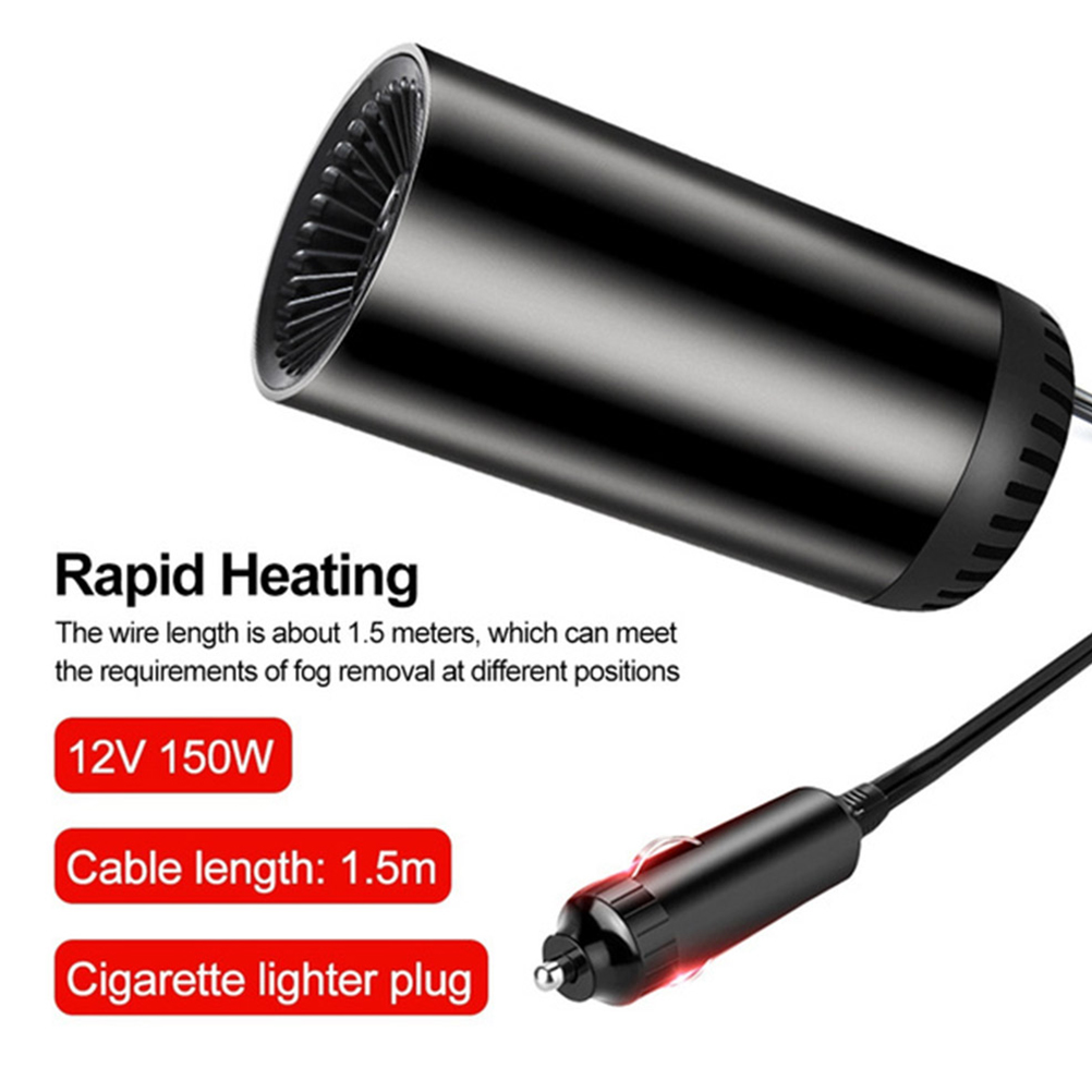 12v Auto-heizung Mit Zigarettenanzünderstecker, Schnell-entfroster Für Windschutzscheibe, Energiesparend, Leise, Kompakter Auto-lüfter