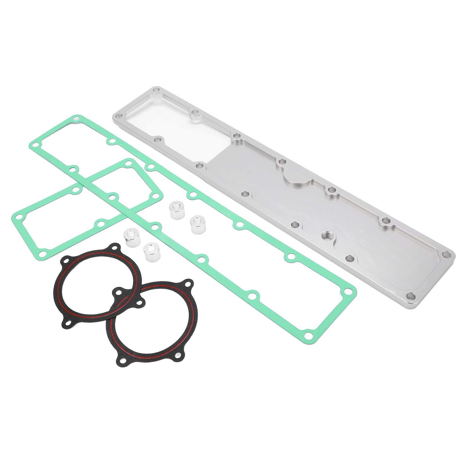 Ansaugkrümmer Aus Aluminium Mit Dichtung Für Dodge Ram 2007.5-2018 6.7l, Silberner Motorkrümmer, Kompatibles Ersatzteil.