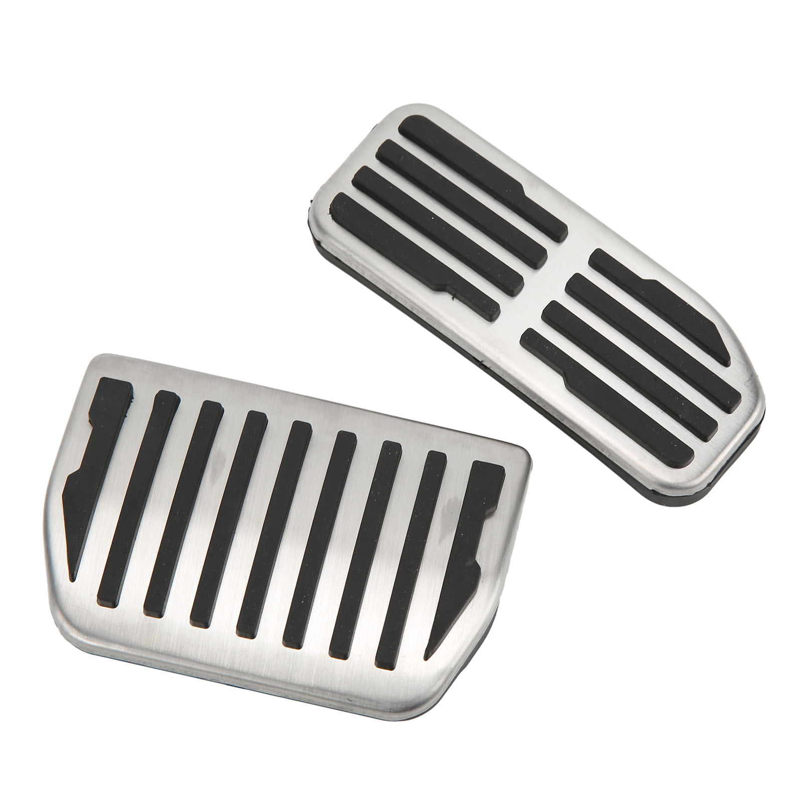 2 Fußstützenplatten Aus Aluminium Sowie Gas- Und Bremspedale Für Jaguar Xe, Xf Und F-pace (2015–2021) – Ausstattungssatz