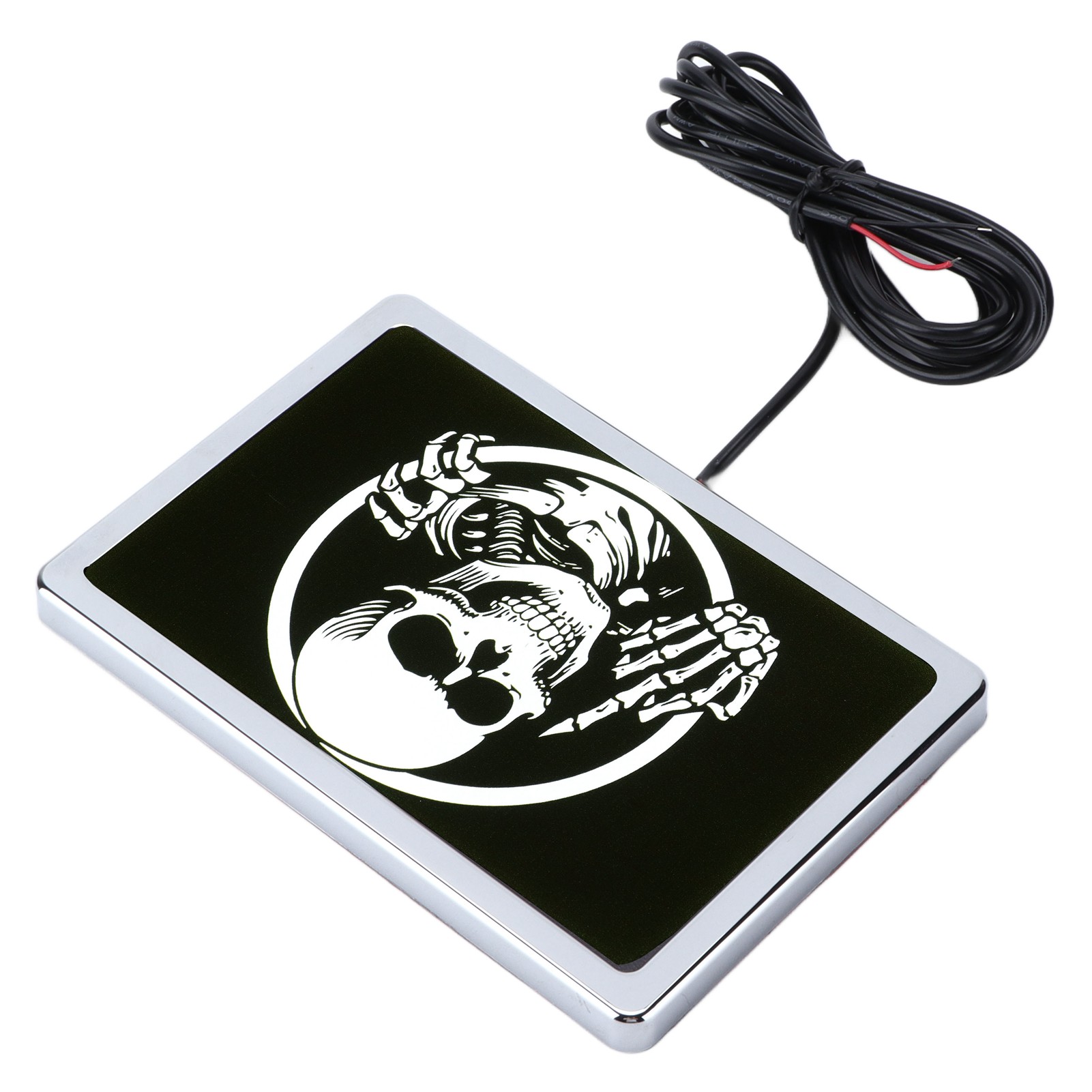 12v Led-scheinwerfer, 10x15cm, Skelett-design, Universalzubehör Für Motorrad, Utv, Quad, Chromrahmen, 2er-set