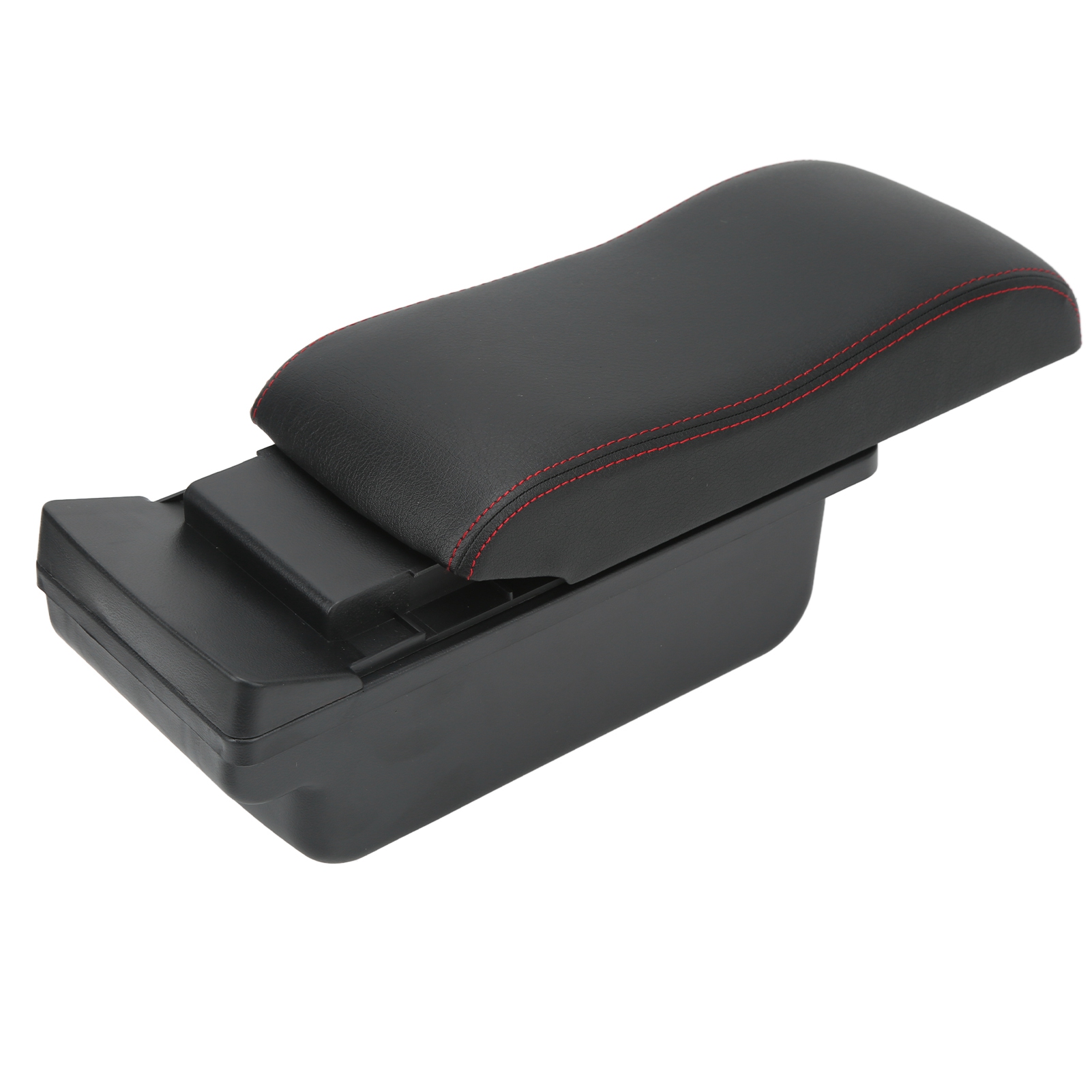 Große Mittelarmlehne Für Autos, Glatte Schwarze Oberfläche Mit Rotem Streifen, Ersatz Für Die Aufbewahrungsbox Im Suzuki Swift (2005–2021).