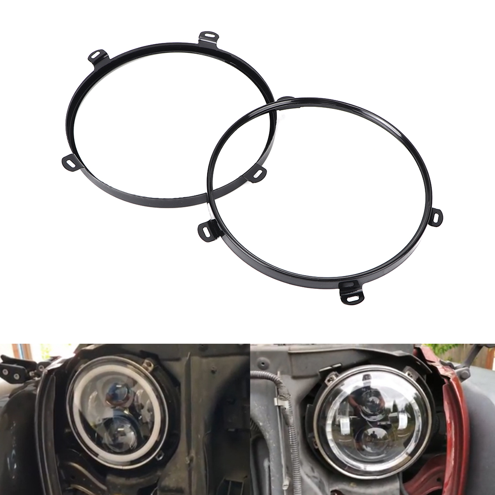 2-teilige 7-zoll-scheinwerferhalterung Mit Lampenbefestigungsring, Kompatibel Mit Jeep Wrangler Tj 07-18
