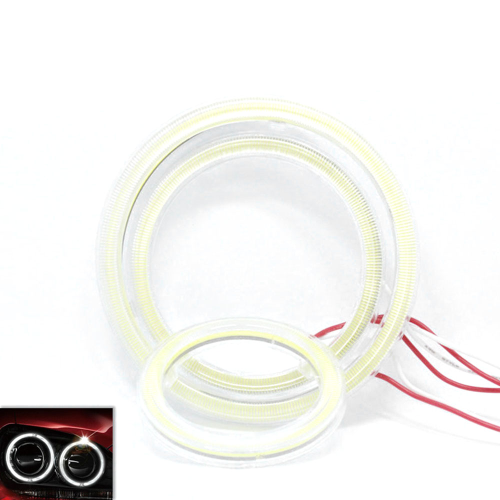 Paar 70mm Led-ringe Für Autoscheinwerfer, Halo-ringe (angel Eyes), Tagfahrlicht (drl), Kaltweißes Licht, Fahrzeugkompatibel, Direkter Ersatz.