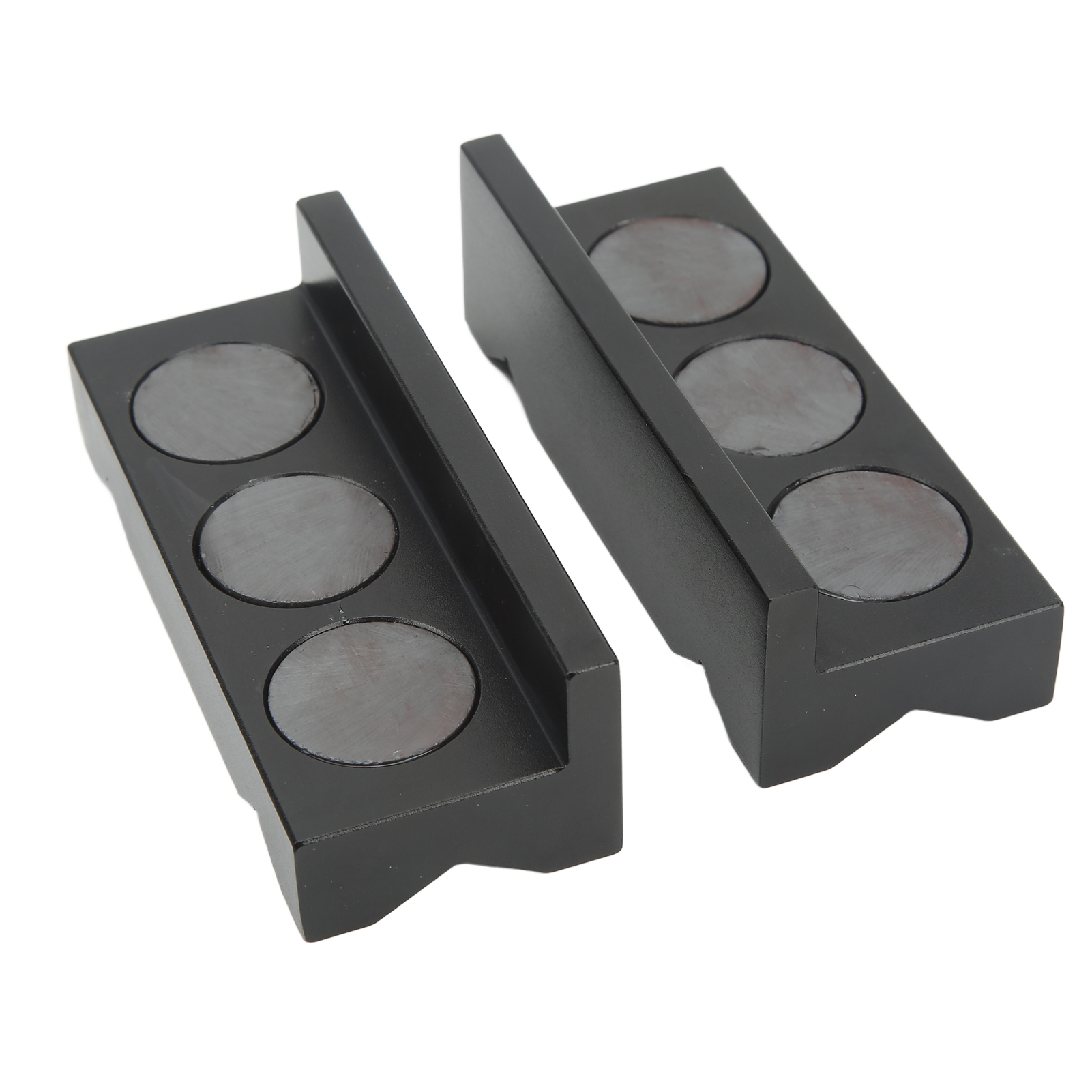 2 Hochleistungs-schutzbacken Aus Magnetischem Stahl Und Aluminium, Vielseitige Gerillte Oberfläche, Kompatibel Mit Allen Schraubstöcken
