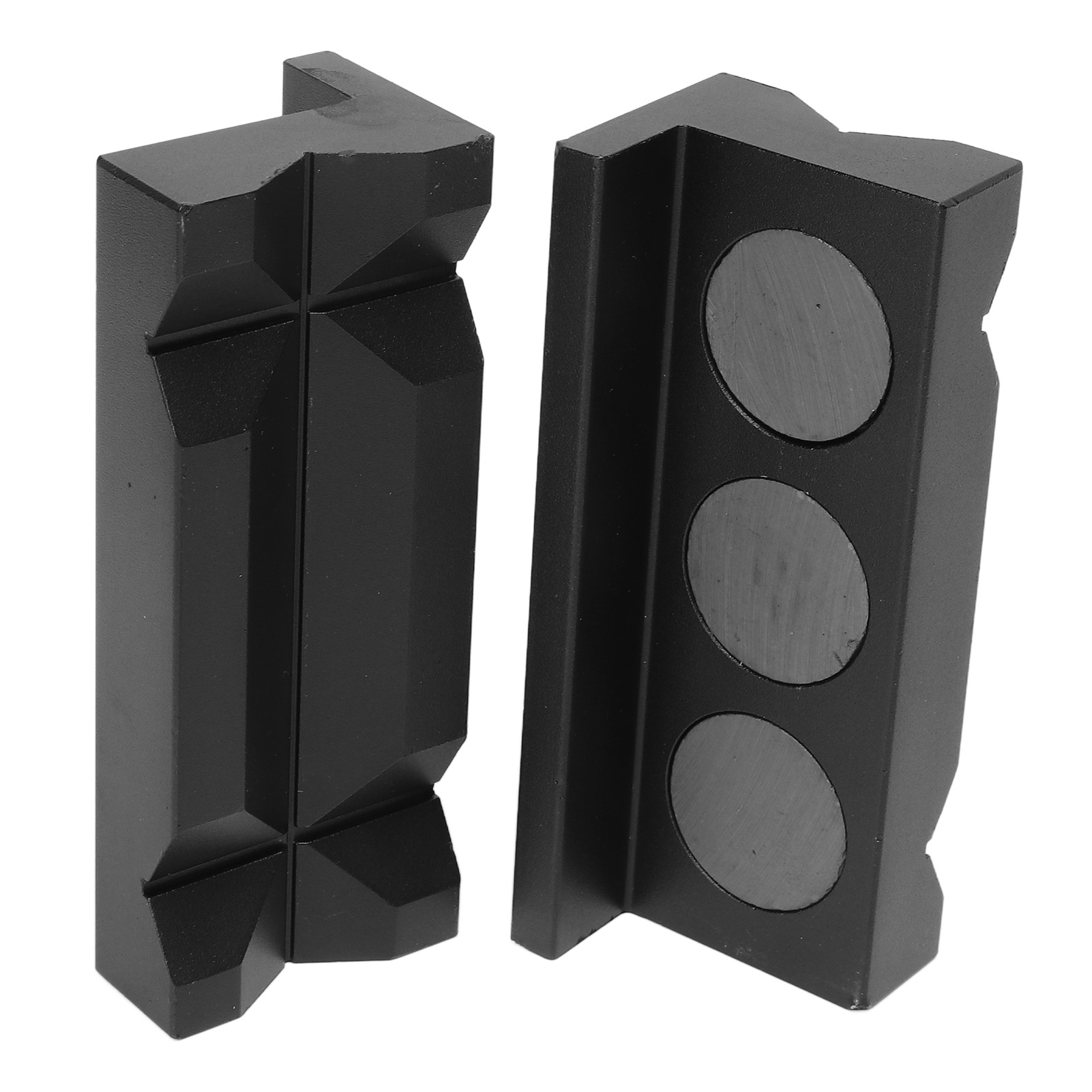 2 Aluminium-schraubstockbacken, Magnetische Schutzblöcke, Spanneinsätze, Wiederverwendbare Backenpolster, 2 Stück.