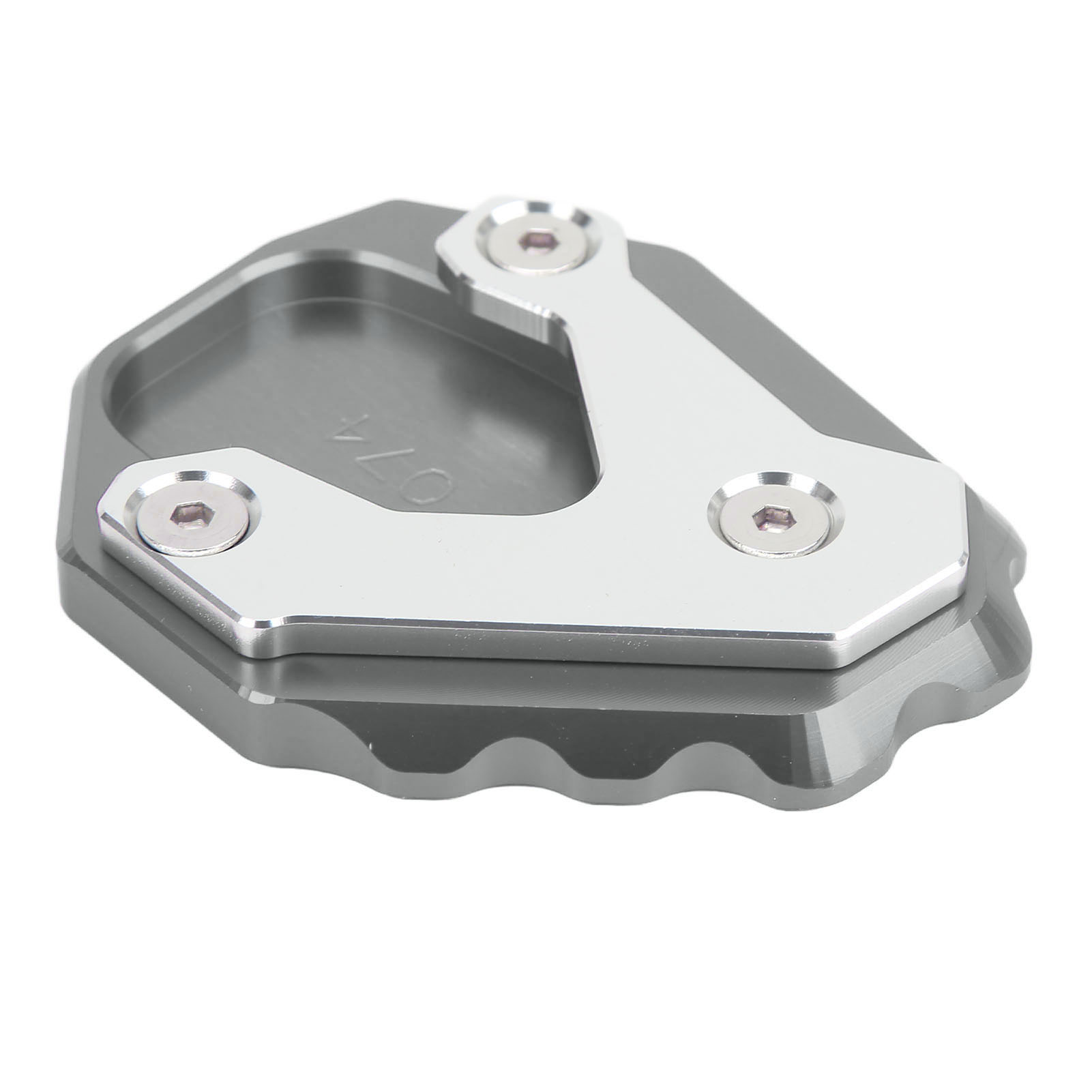 Motorradständerverlängerung, Seitenständer Aus Aluminiumlegierung, Fußverlängerungsplatte Für Cb500x 2019+ (grau)