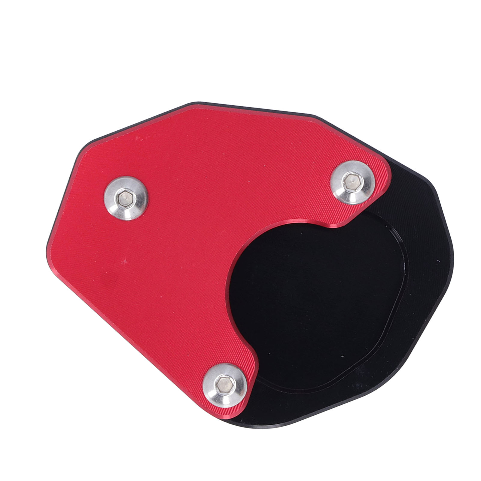 Motorradständer-stützplatte, Cnc-gefräster Aluminium-parkschuh, Landefußverlängerung Für Trident 660 2021-2022, Rot, Robustes Ersatzteil.
