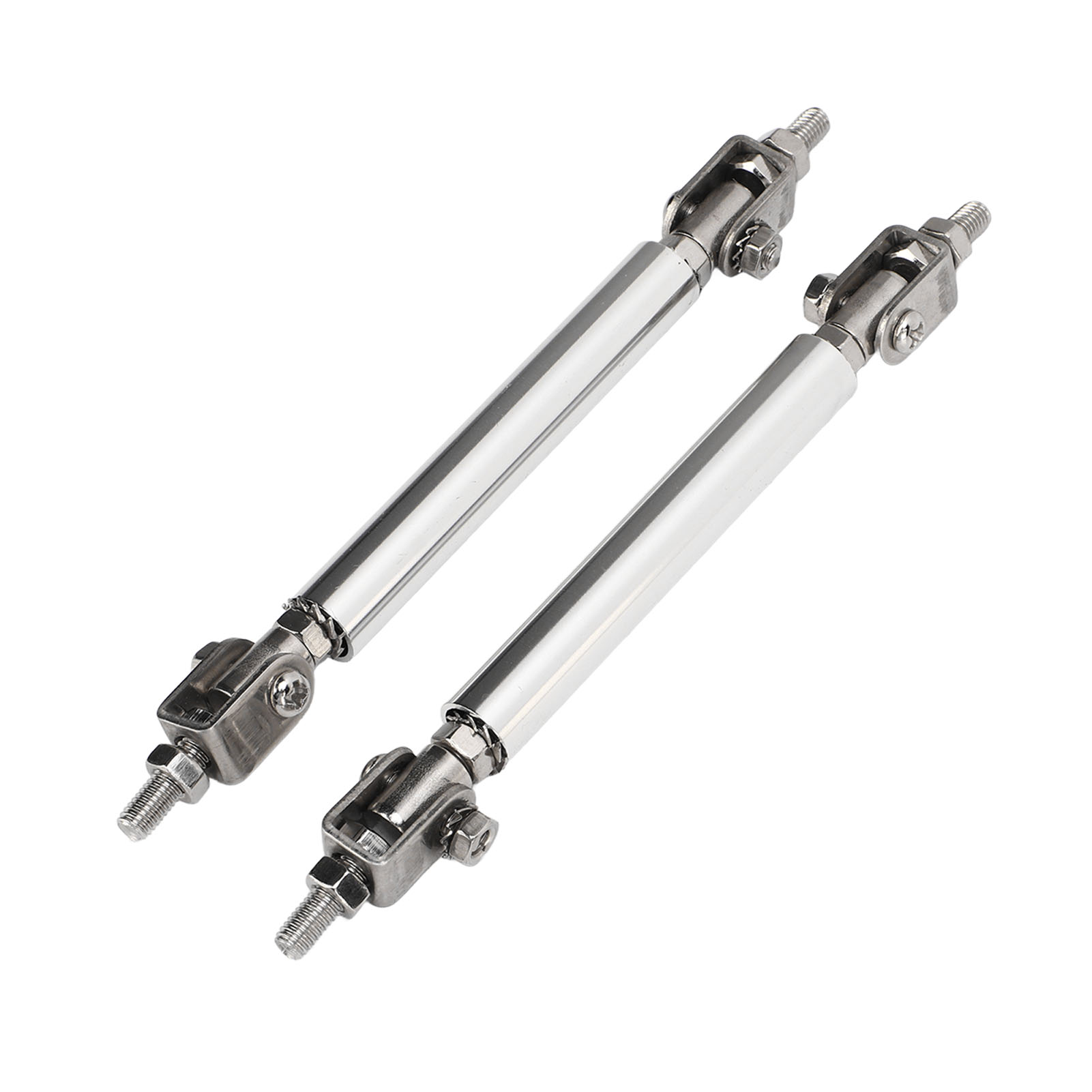 Verstellbare 7,5 Cm Stoßstangenhalterung, Universelle Silberne Splitterstange, 2-teiliges Stoßstangenschutz-abstandshalter-set