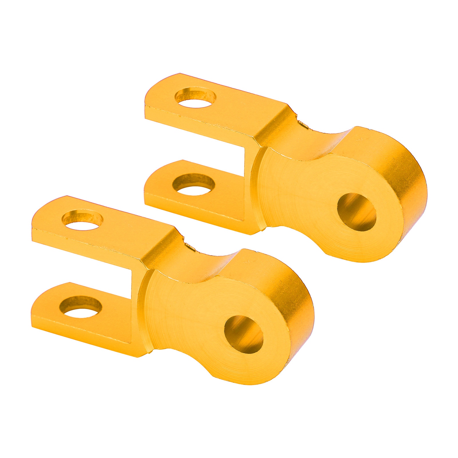 Motorrad-stoßdämpferverlängerung Hinten Aus Aluminiumlegierung, M10-befestigungsloch, 2-teiliges Set, Goldfarben