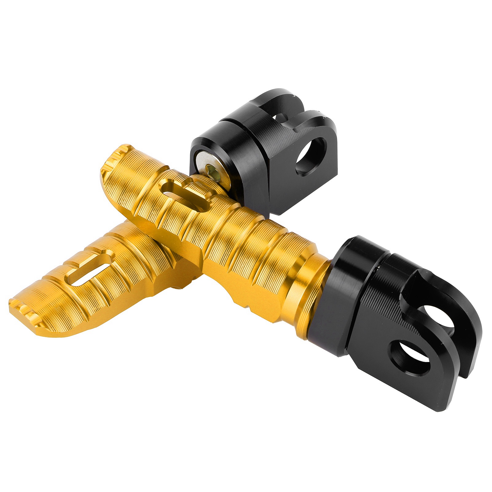 Paar Vordere Fußrasten Aus Aluminiumlegierung, Passend Für Kawasaki Ninja Z125 Pro, Z250/sl, Z400, Z900, Gold