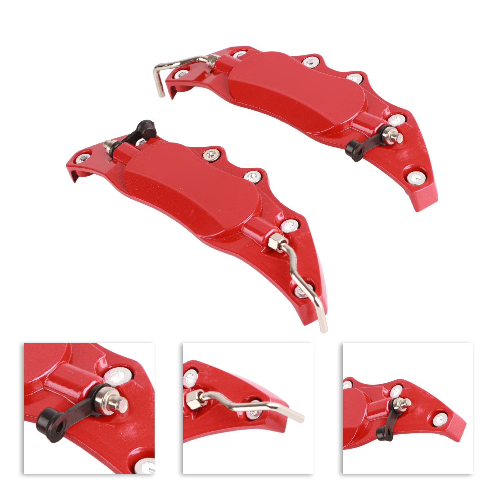 Universelle Bremssattel-schutzabdeckungen Aus Hochfester Aluminiumlegierung, Rot, Kleine Größe