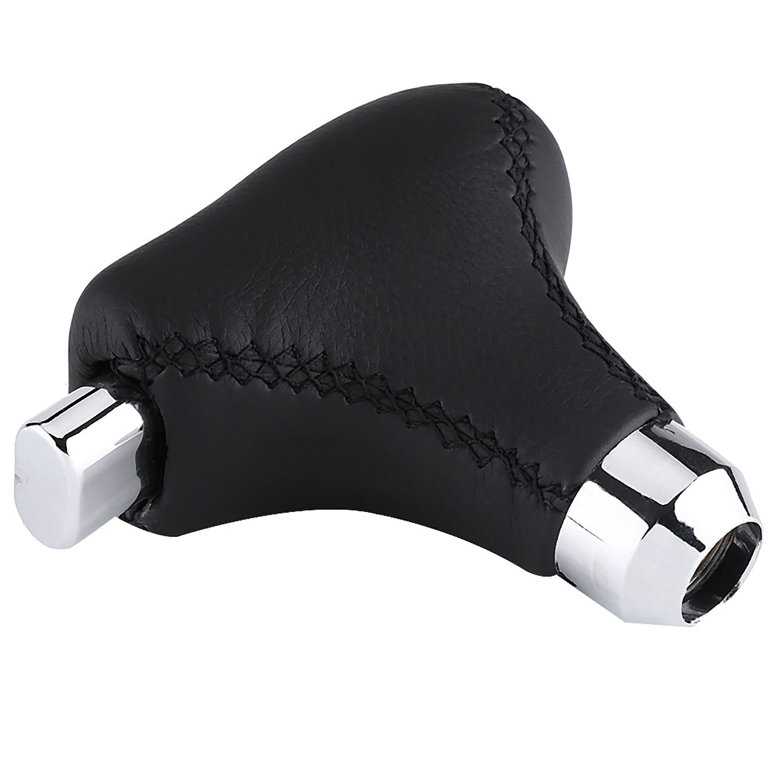 Handgenähter Schalthebel Aus Pu-leder, Universelle Schwarze Abdeckung Für Automatikfahrzeuge, Eleganter Schaltknaufbezug