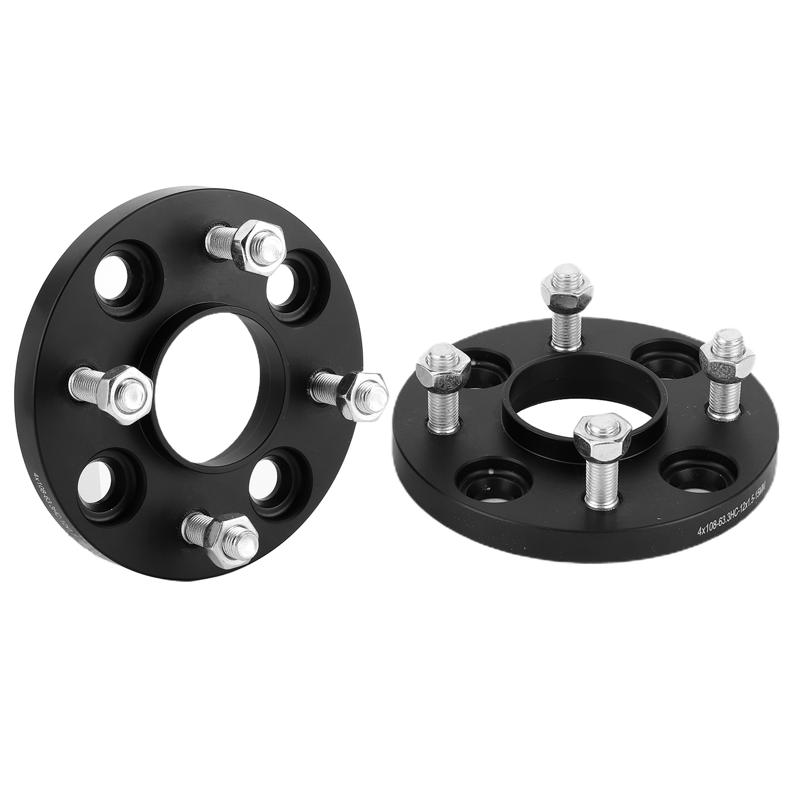 2er-set Radnabenadapter (4x108 Mm Lochkreis, 63,3 Mm Bohrung) Passend Für Ford Fiesta / Focus / Mondeo Rs St