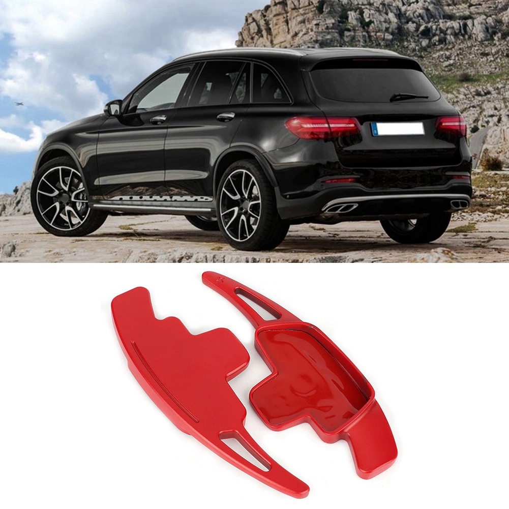 2 Aluminium-schaltwippen Für Autolenkräder, Verlängerungen Kompatibel Mit Mercedes-benz C-klasse, Glc, E-klasse