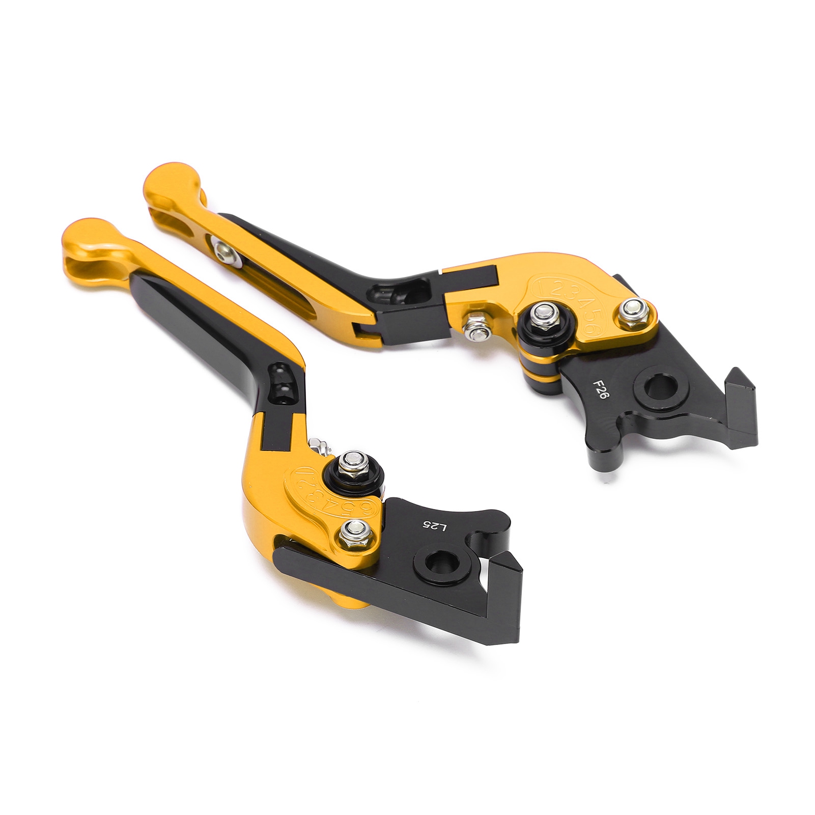 2 Motorrad-bremshebel Links Und Rechts, Motocross-ersatzteile Für Yamaha Nmax 155 (2015–2021), Goldfarbenes Zubehör
