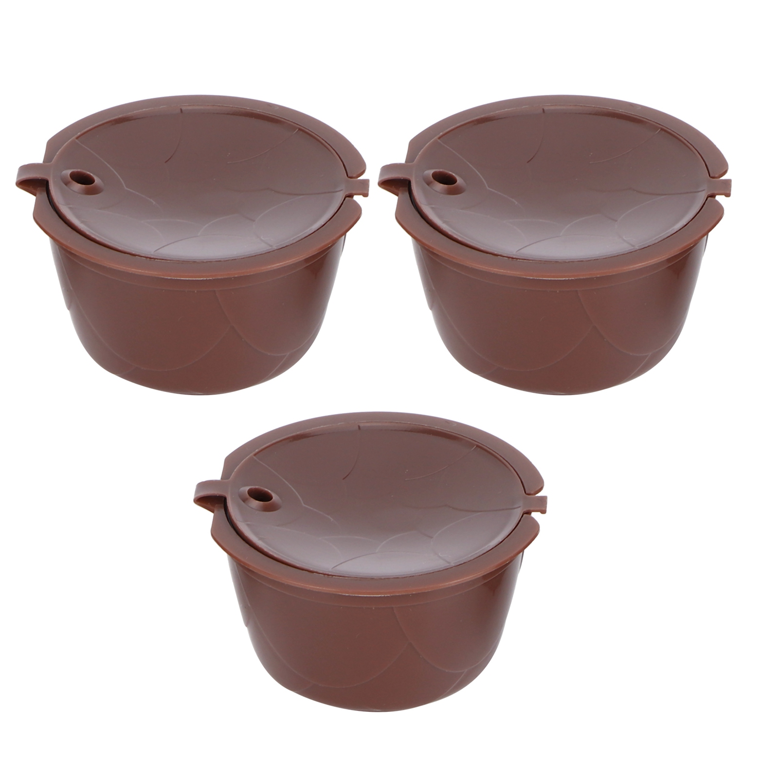 Set Mit 3 Wiederverwendbaren Kapseln Für Filterkaffee + Löffel + Bürste, Kompatibel Mit Dolce Gusto Maschinen.