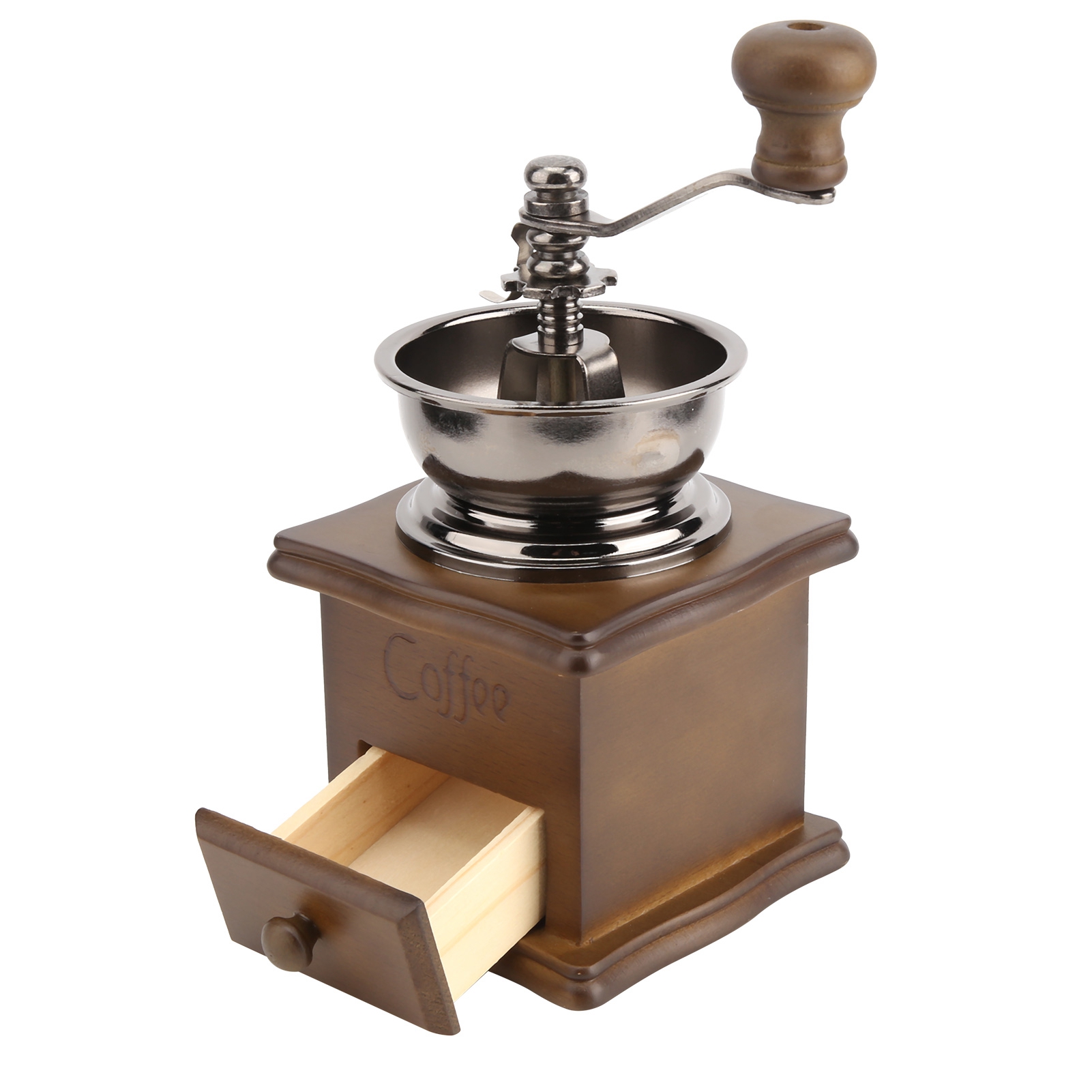 Retro-handkaffeemühle Mit Stahlkern, Handbetriebene Bohnenmühle Für Camping Und Zuhause