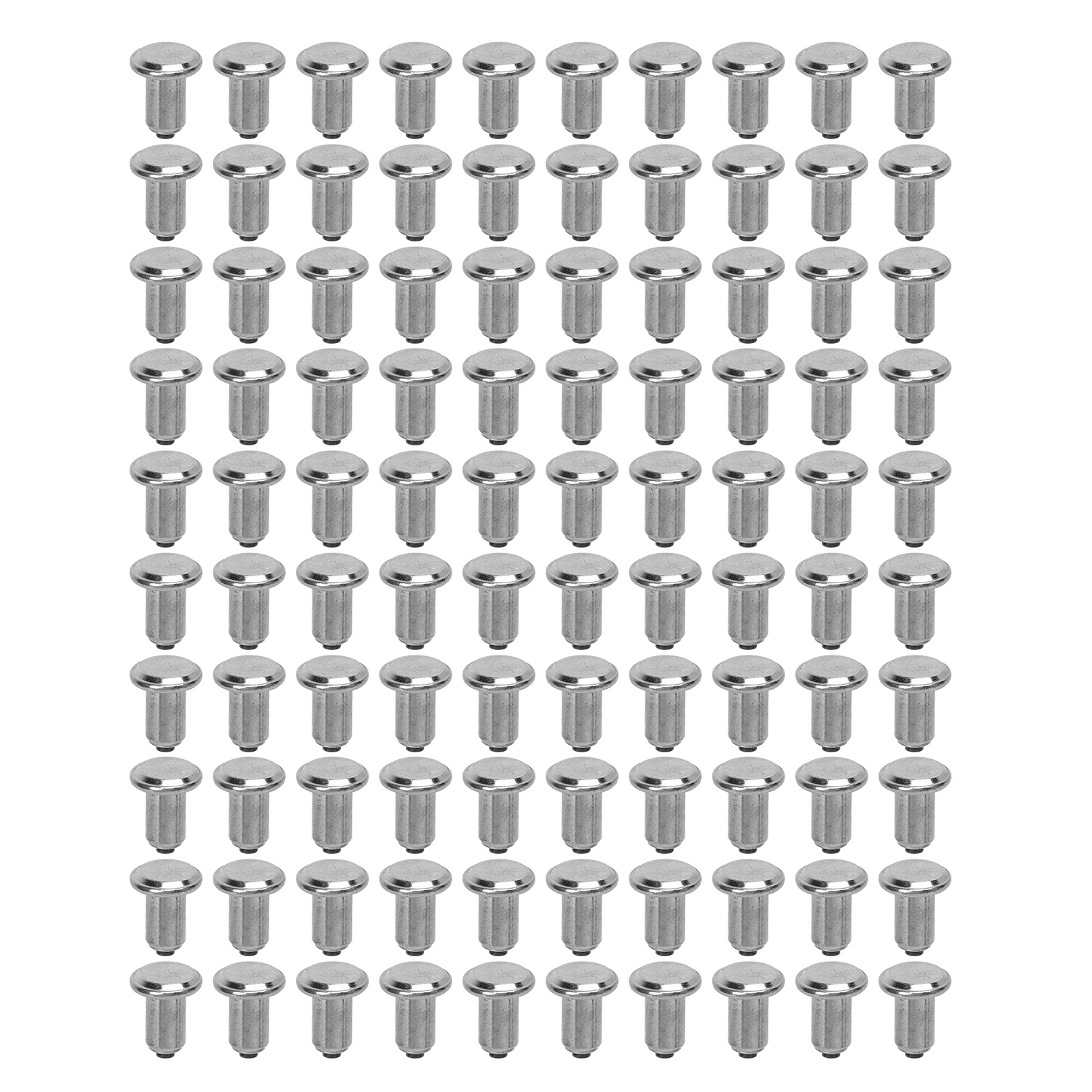 100 Universelle Silberne Anti-rutsch-reifenspikes, Verschleißfeste Schneespikes Für Atvs, Utvs, Gabelstapler