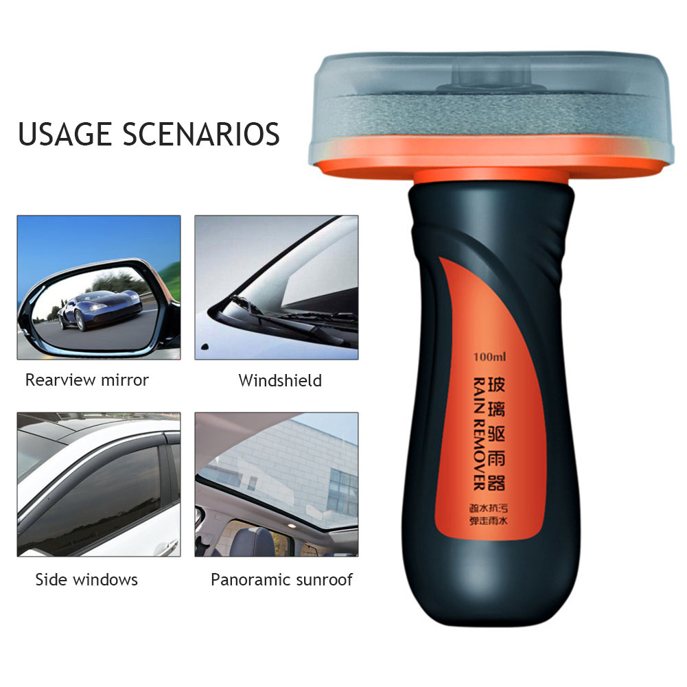 100 Ml Hydrophobe Autoglasbehandlung – Windschutzscheiben-regenabweisung, Ölfleckenentferner, Autopflege-set, Fettfilmentferner