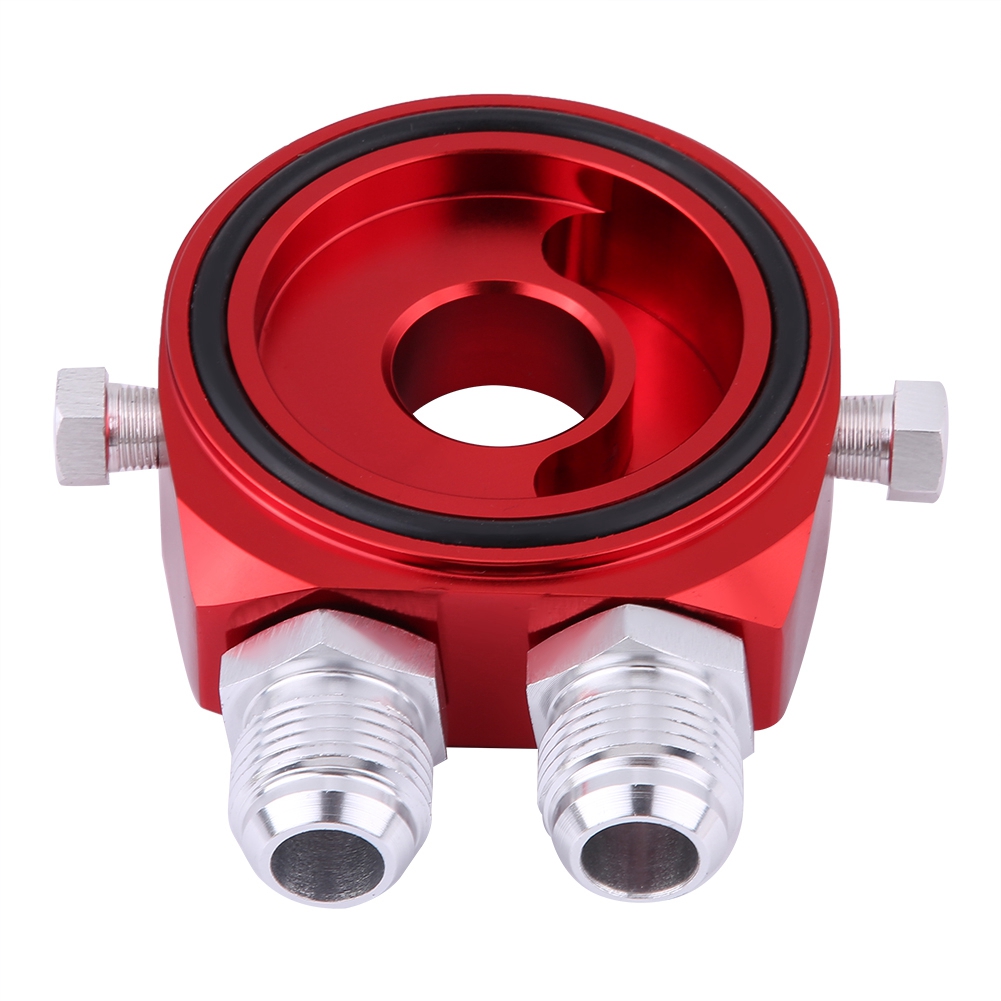 Roter Aluminium-sandwichplattenadapter M20x1,5 Für Ölkühler, 1/8 Npt-anschlussset Für Ölfilter, Kompatibel Mit Ölkühler.