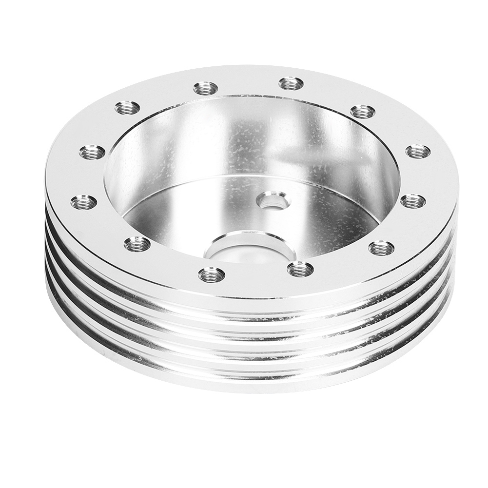 1-zoll-aluminium-adapternaben Für Lenkräder, Wandelt 5/6-loch-aufnahmen In 3-loch-aufnahmen Um, Silberfarben, Hochbelastbarer Lenkungsdistanzring.