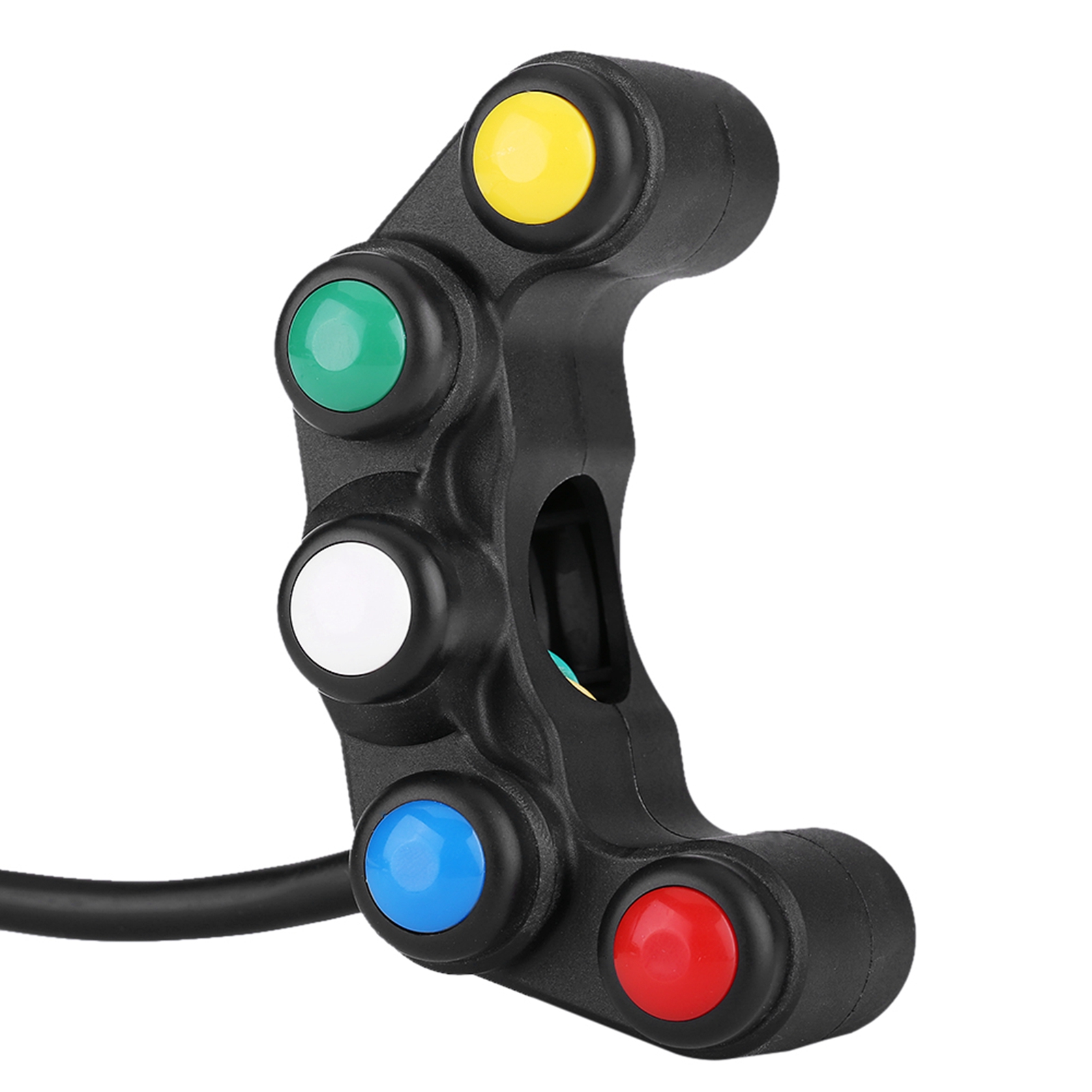 Universeller 22-mm-motorradlenkerschalter 5-in-1-steuerung Für Scheinwerfer, Bremslicht, Nebelscheinwerfer, Hupe Und Ein/aus