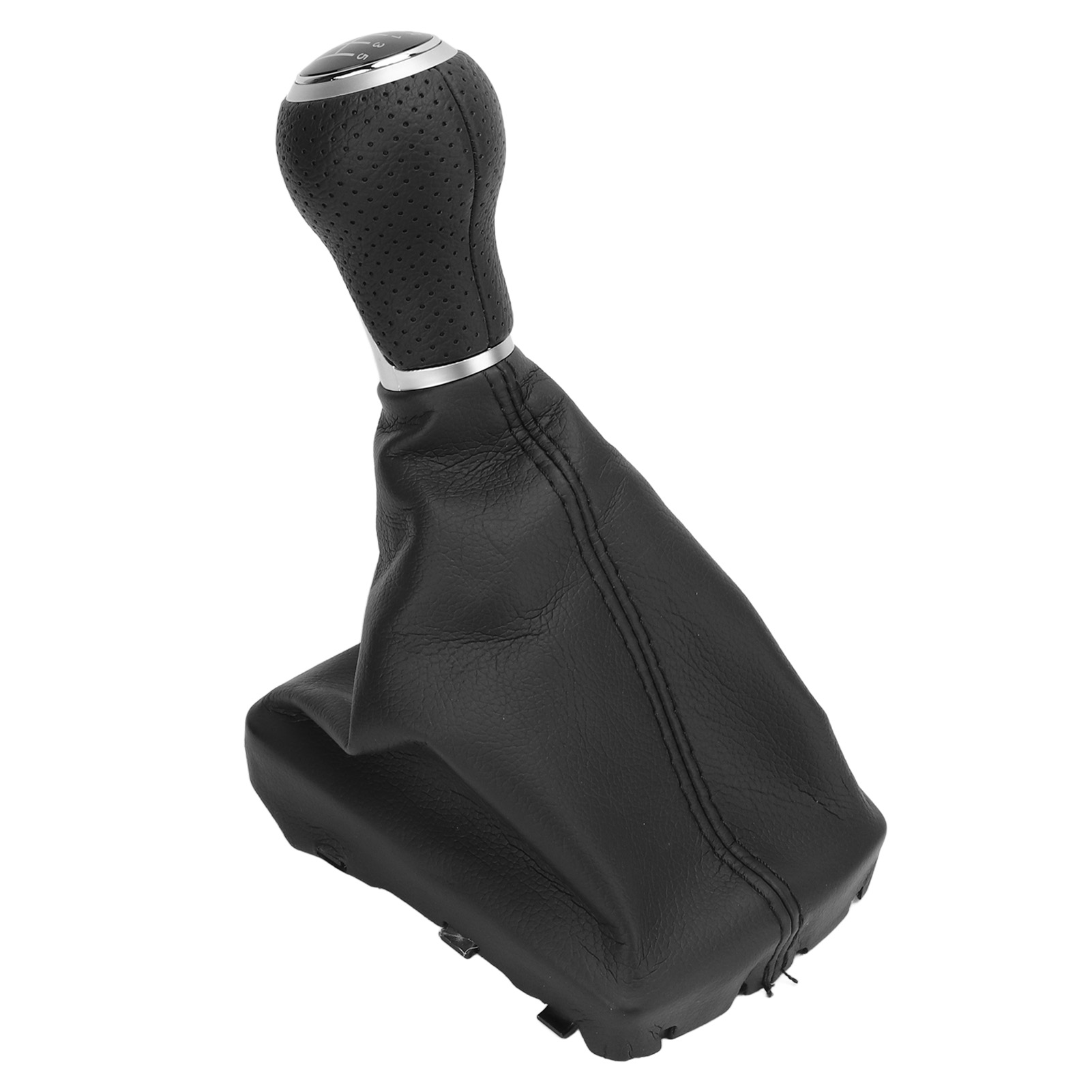 6-gang-schalthebel Für Audi A6 C6 2004-2011, Ergonomischer Knauf Mit Weißer Beschriftung, Silberner Ring, Linkslenker, Kompatibler Ersatz.