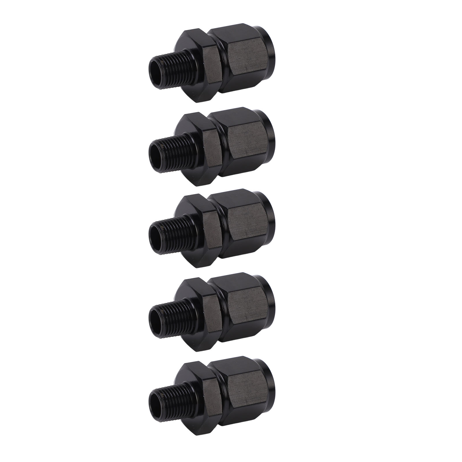 6an-aluminium-adapter Mit Innengewinde Auf 1/8-npt-außengewinde, 5er-pack, Drehbare Verschraubung, Leichtmetalllegierung, Für Automobil- Und Motorradkreisläufe.