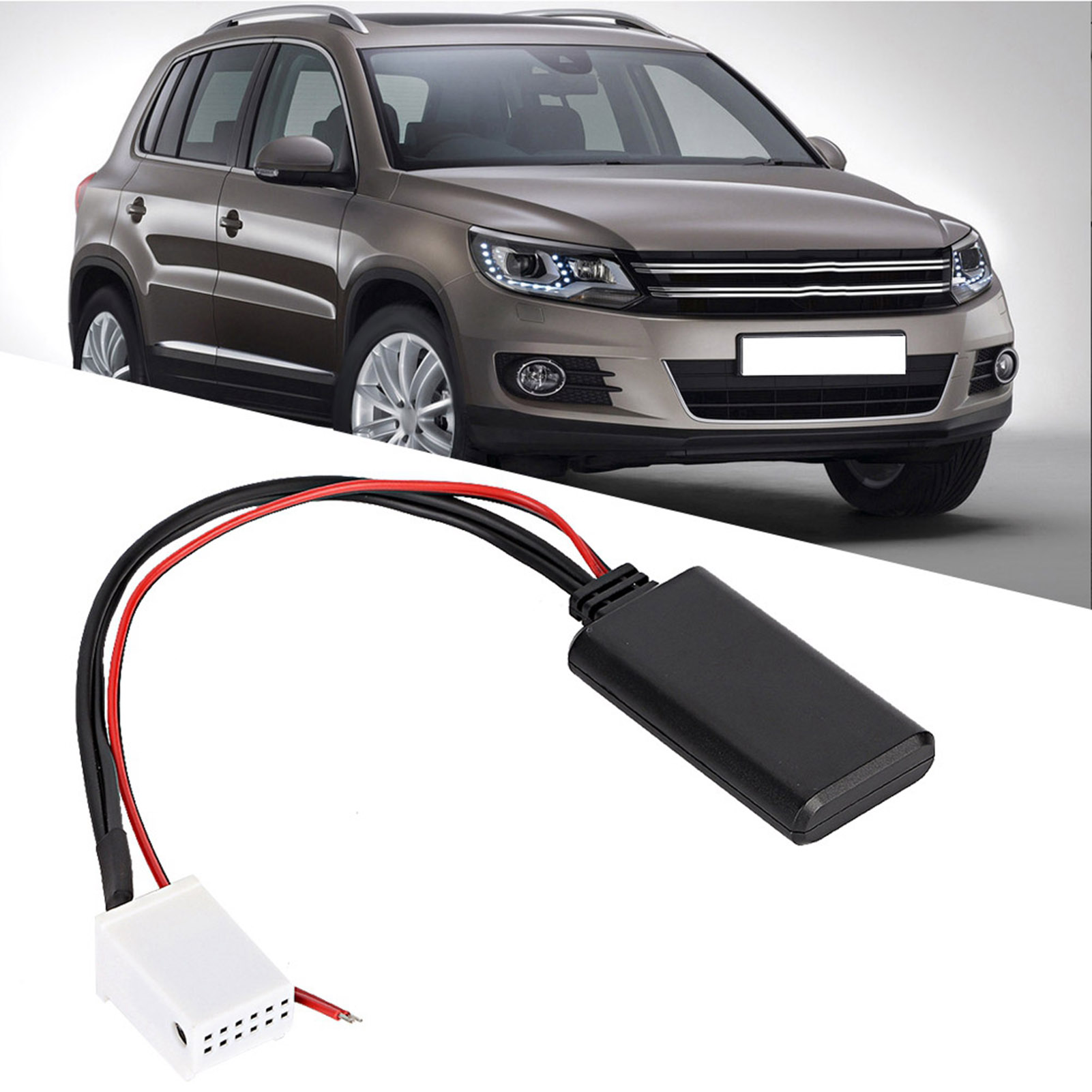 12v 12-pin Bluetooth-adapter Für Vw Mcd Rns510 Rcd200 210 300 310 500 510 Autoradios, Freisprecheinrichtung, Drahtlose Aux-verbindung, Kompatibles Ersatzteil, 1 Stück