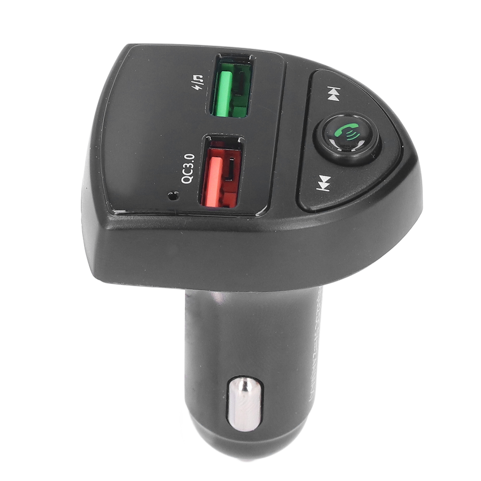 Bluetooth 5.0 Kfz-adapter, Dual-usb-ladegerät, Kabelloser Fm-transmitter, Freisprechfunktion, Schnellladefunktion, Led-hintergrundbeleuchtung