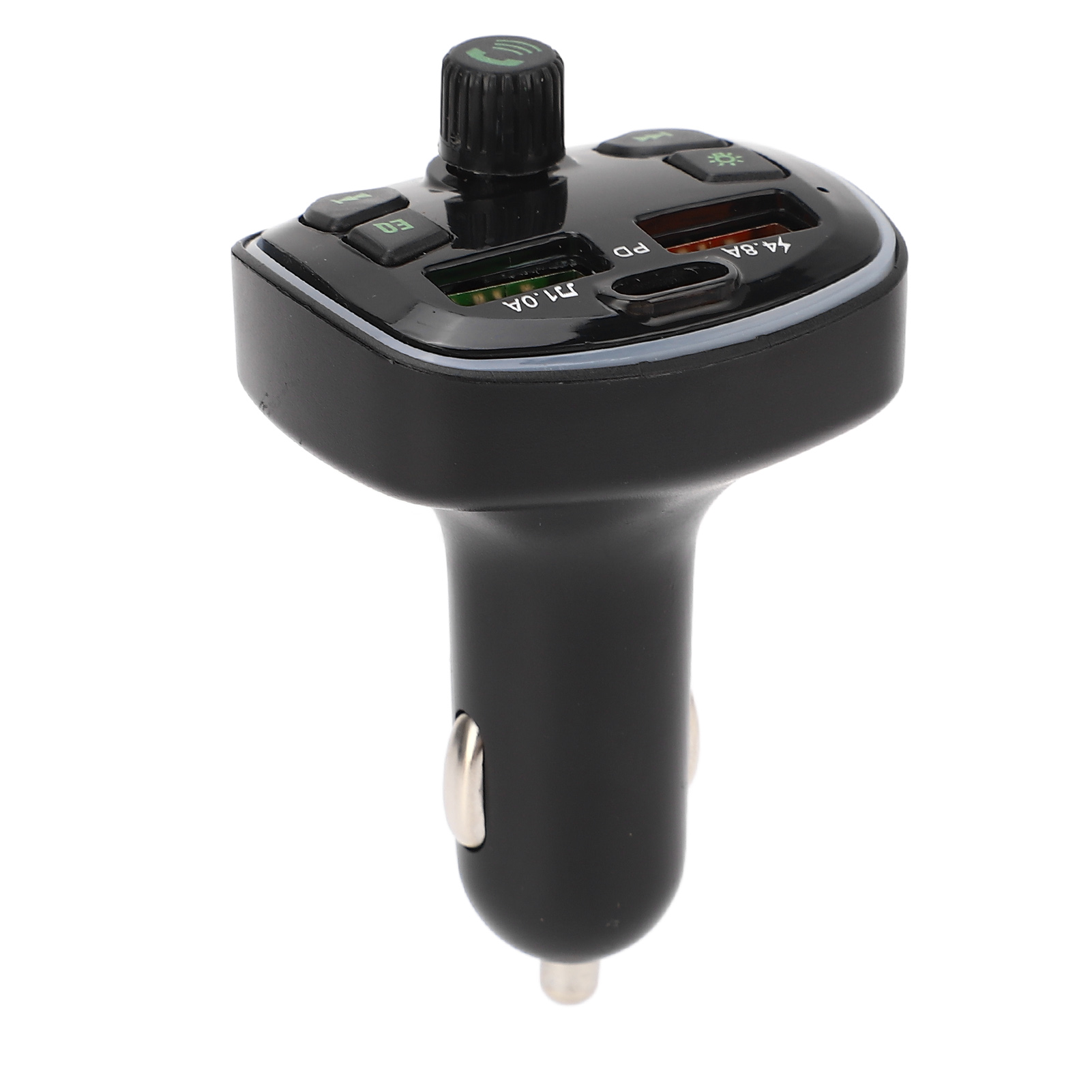Bluetooth-autosender Mit 2 Usb-anschlüssen, 4,8-a-freisprecheinrichtung, Schnellladefunktion, Mp3-radio Und Audioempfänger