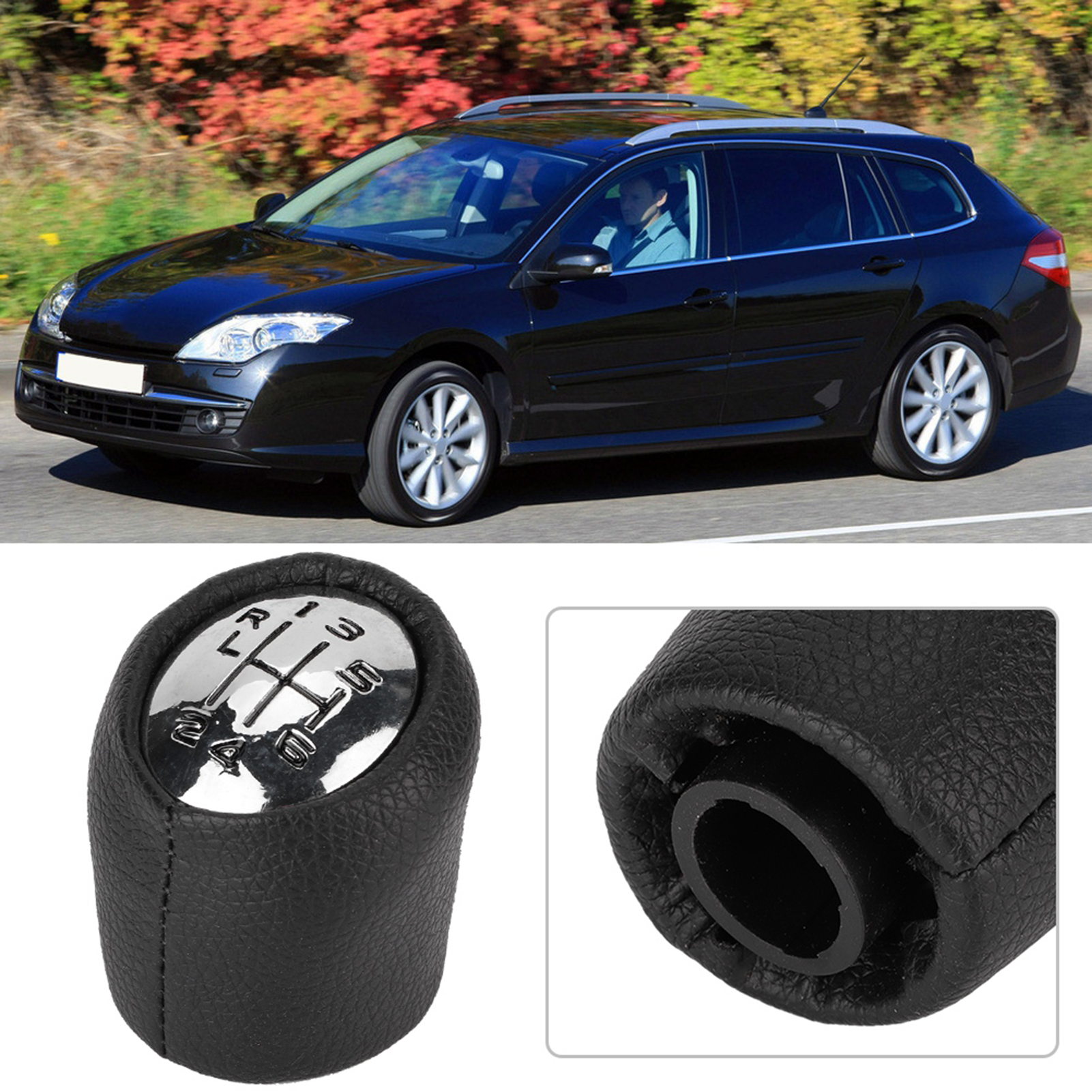 Schaltknauf Für Renault Laguna Ii Mk2 (2001-2007) – Schwarzer Aluminiumgriff, Auto-ersatzteil Für Den Innenraum, Schalthebelspitze.