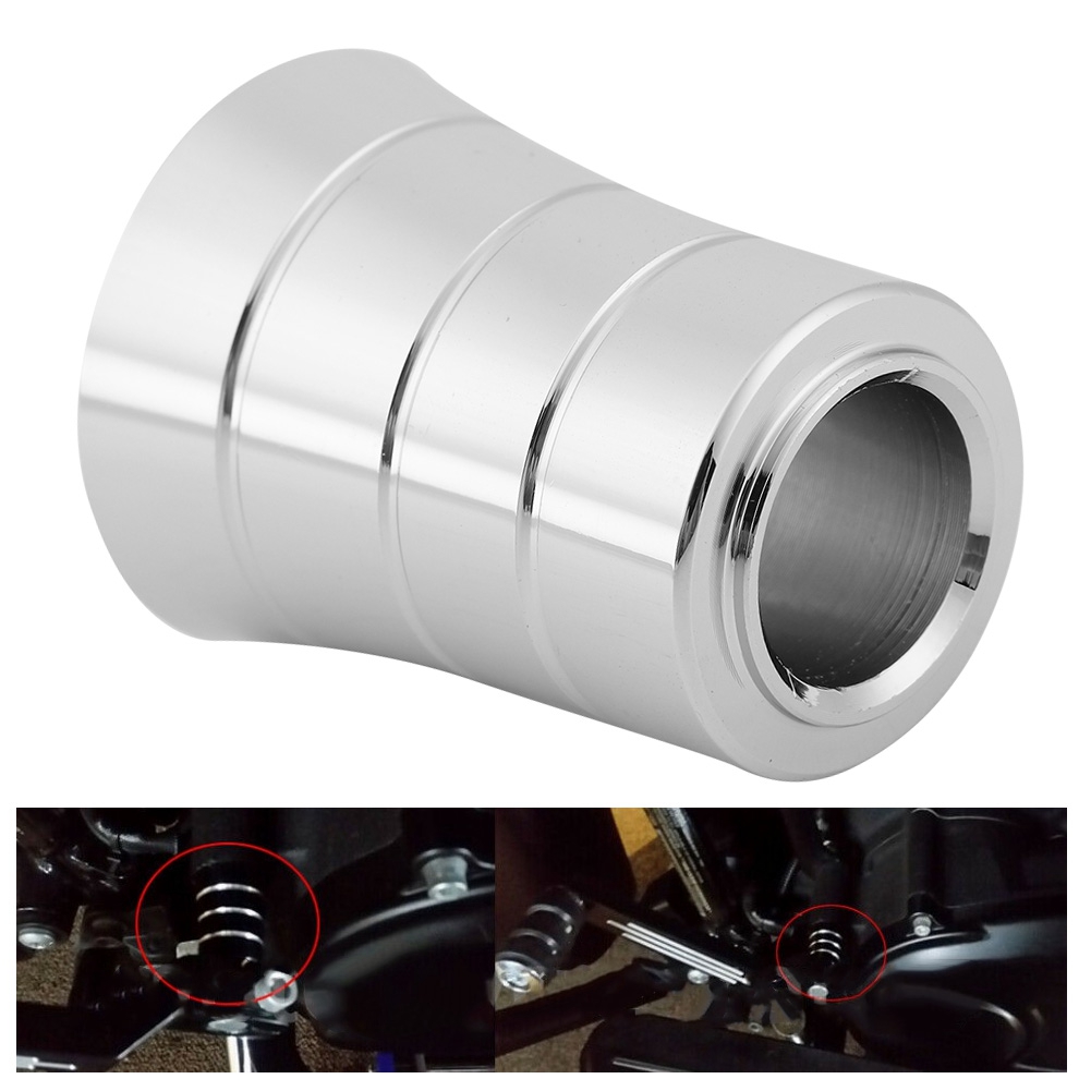 Aluminium-fersenschalthebel-eliminator-abdeckung Motorradzubehör Passend Für Cvosilver