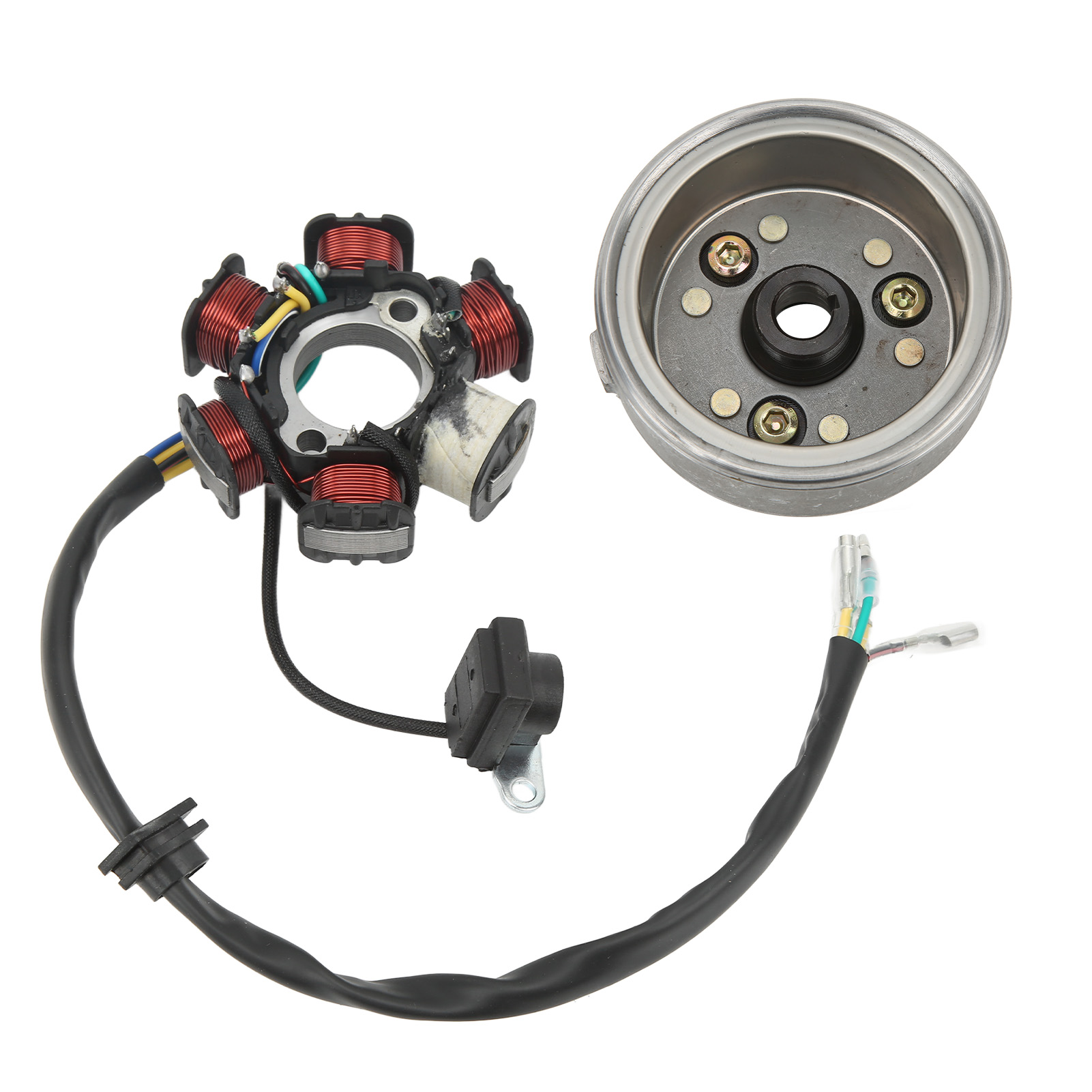 Stator 6 Spulen Platte Schwungrad Magneto Hochleistungsrolle Ersatz Für Gy6 110cc 125cc Motor