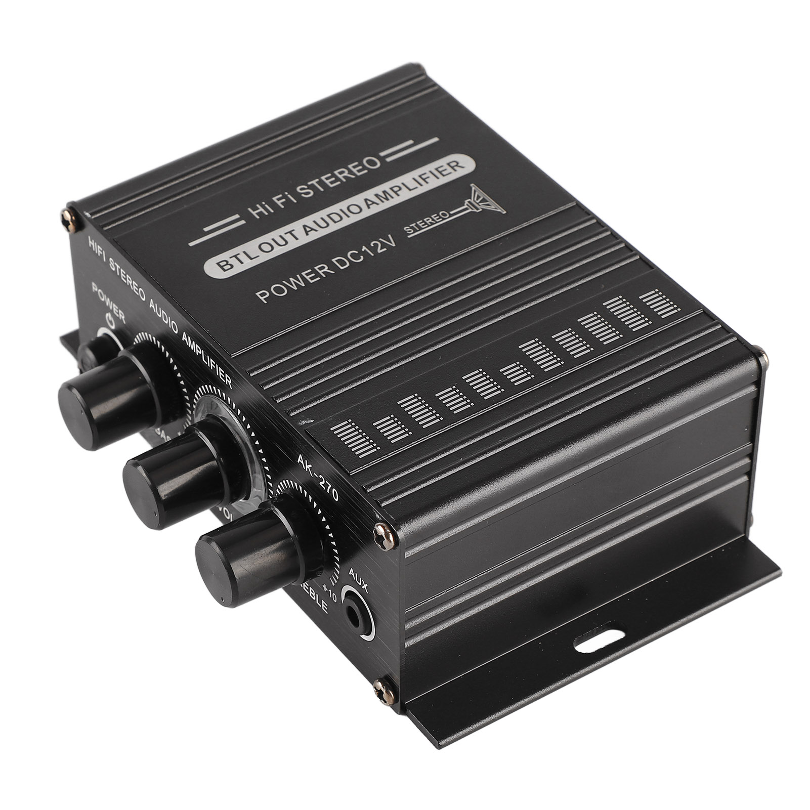 Ak270 Mini-stereo-verstärker (tragbar, 12 V), Klarer Klang Für Auto, Motorrad, Zuhause, Geringe Verzerrung, Überragende Audioqualität