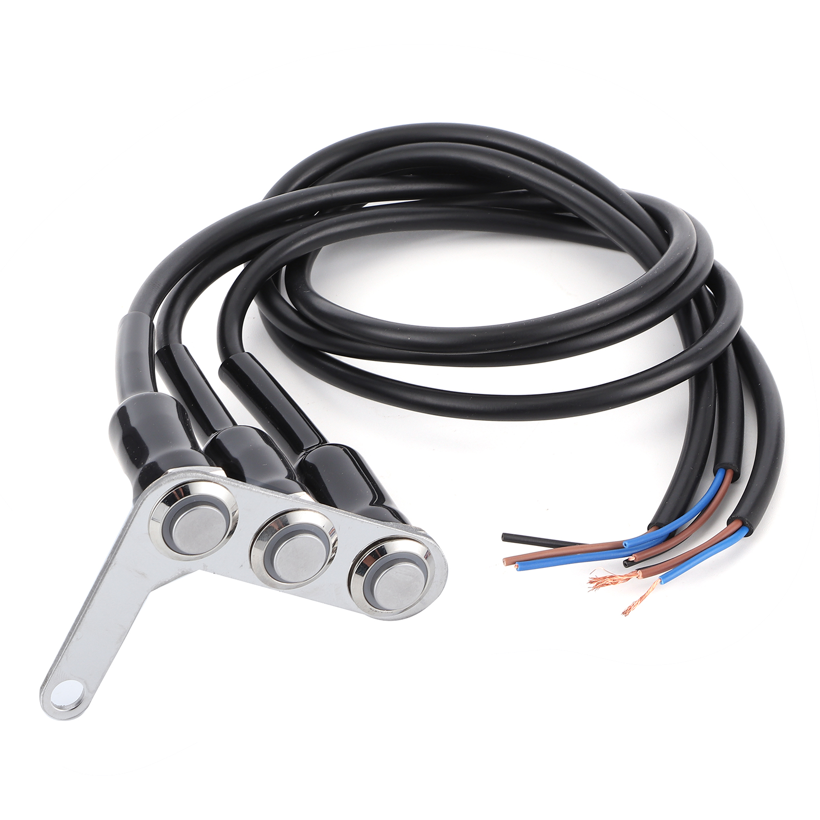 Motorrad-lenkerschalter, Verstellbare Halterung, Wasserdicht, 3 Tasten Für Scheinwerfer, Hupe Und Blinker