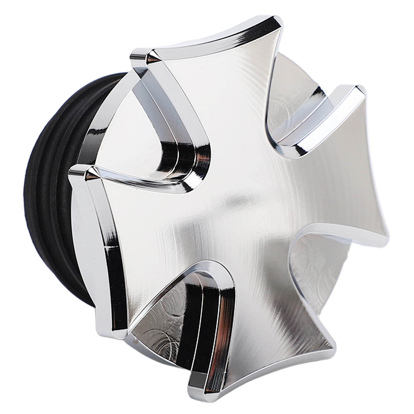 Cnc-gefräster Aluminium-kraftstofftankdeckel Für Motorräder, Silberner Dekorativer Belüfteter Tankdeckel, Ersatzteil Für Tourenkraftstofftanks, Robuste Einfüllöffnung.